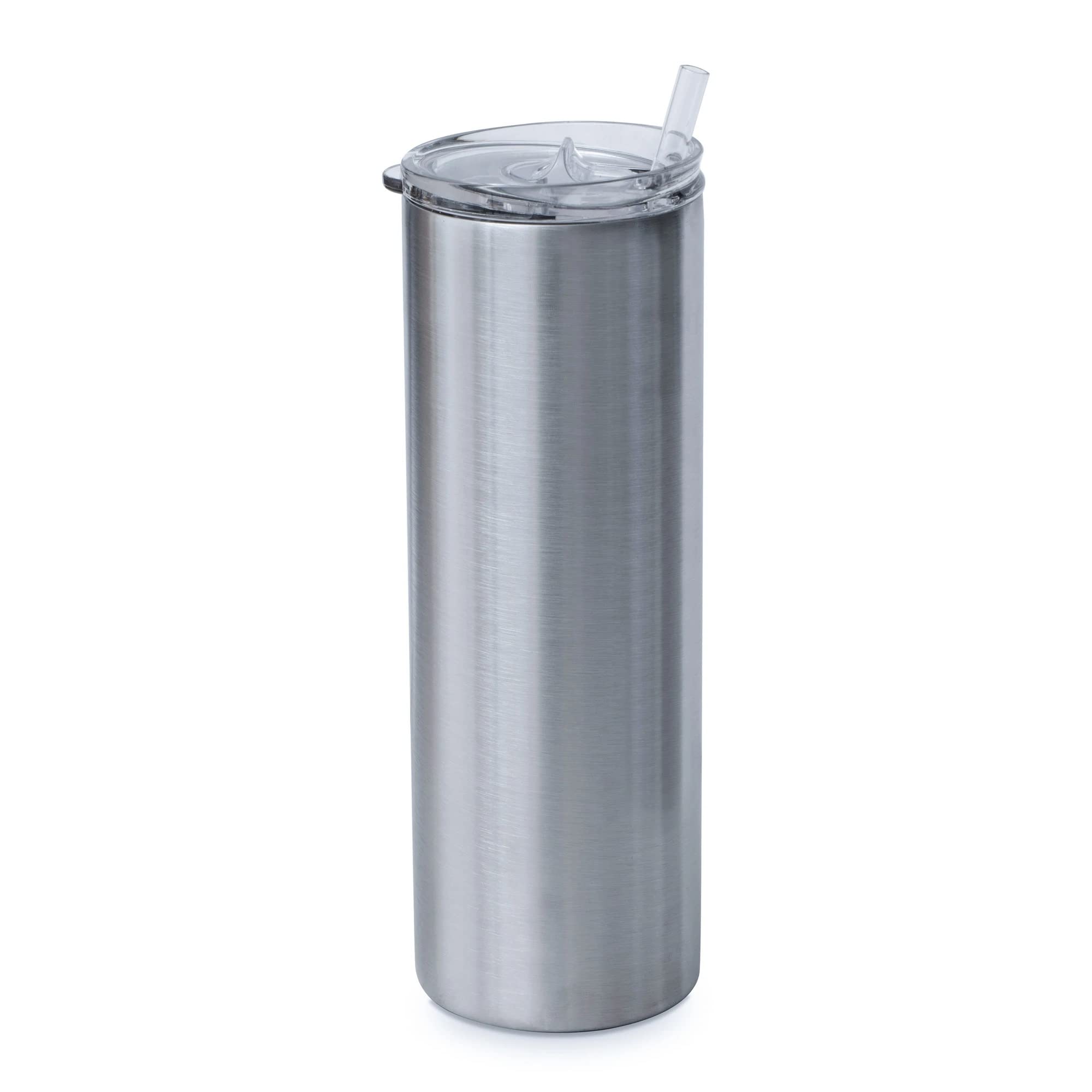 Makerflo 30 oz Skinny Stainless Steel Detash Tumbler with Lid & Straw - Bulk Pack of 25 | DIY Craft Ready for Epoxy, UV DTF, Vinyl & Laser Engraving | Perfect for Personalized Gifts, Promotional Items & Custom Drinkware for Weddings, Parties & Corporate Events