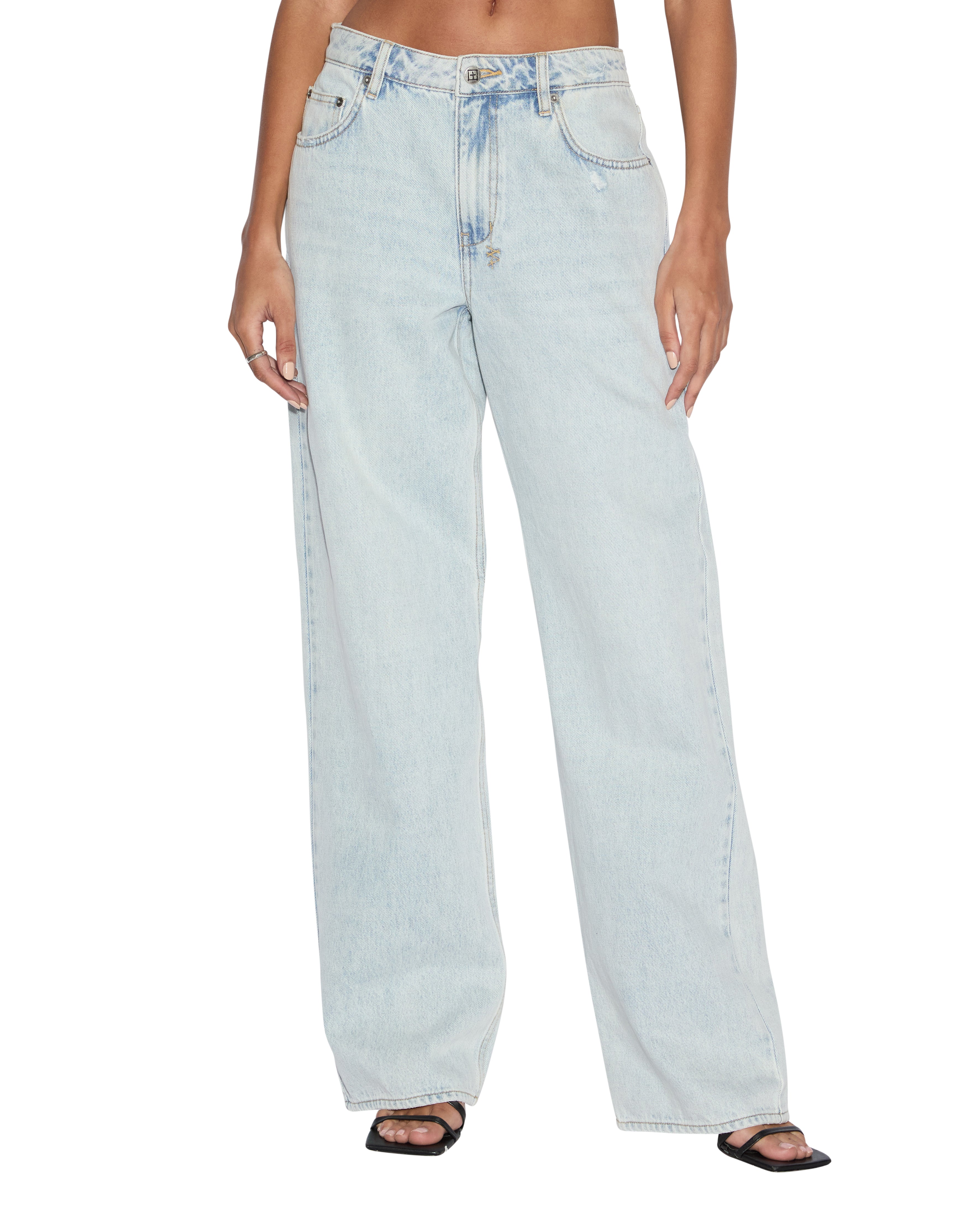 Low Rider Skyfall Rampant Ripped Jeans - Trendy Distressed Denim Pants for Men & Women | Perfect for Casual Outfits, Streetwear & Night Out Looks