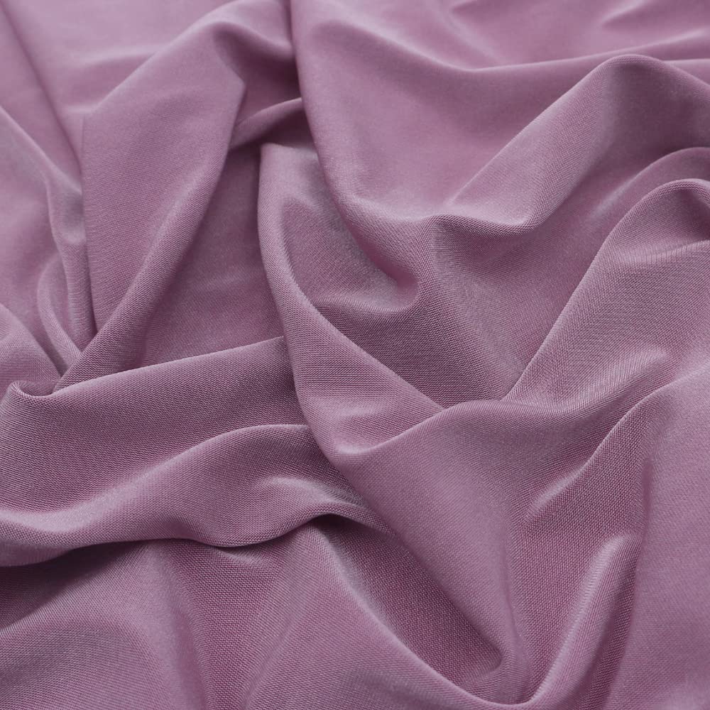 Premium Mauve Tropical Circular Knit Fabric by The Yard - Soft & Breathable Material for DIY Clothing, Home Decor & Craft Projects