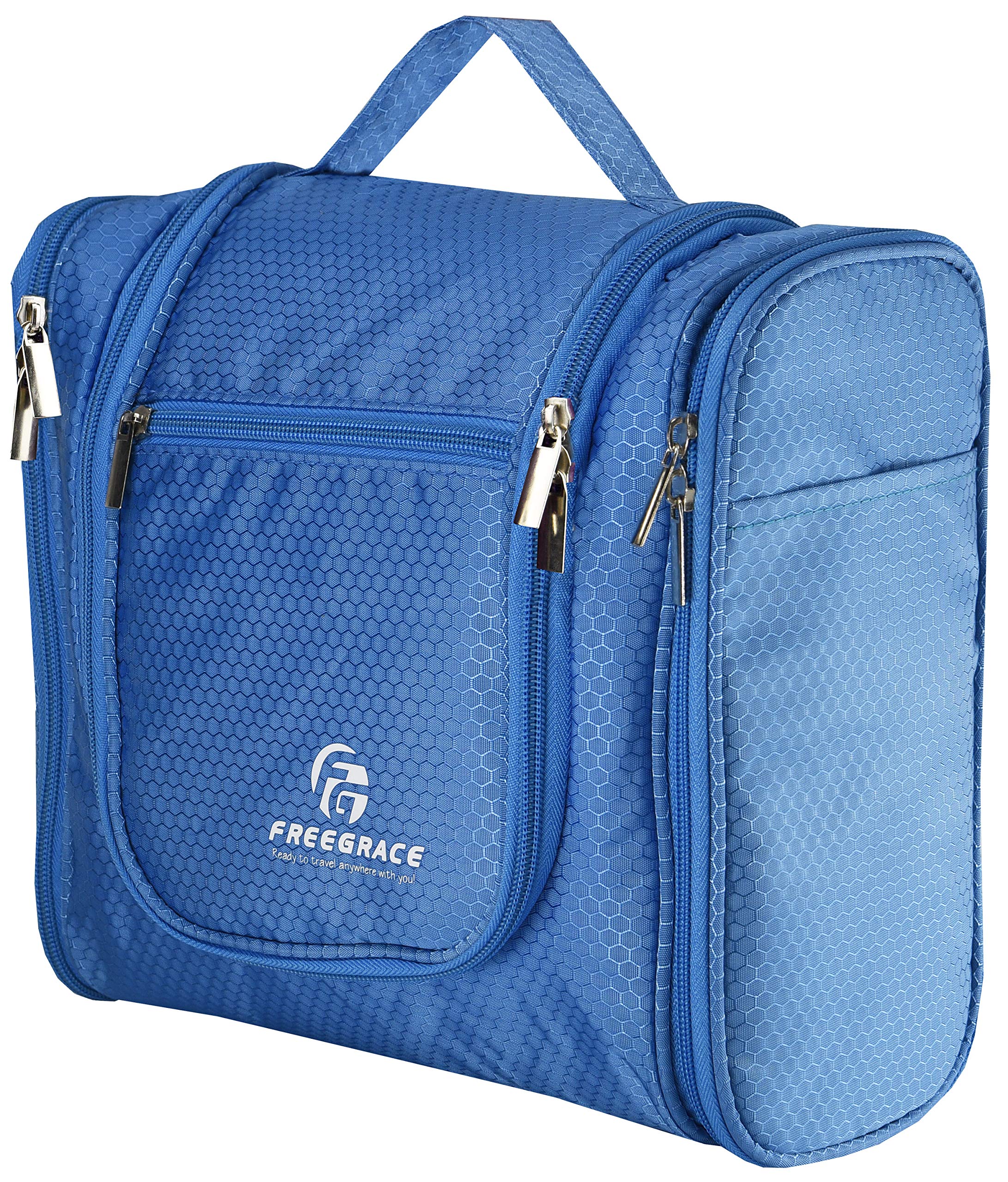 Extra Large Hanging Toiletry Bag for Travel - Premium Waterproof Nylon Organizer for Men & Women | Perfect for Bathroom, Shower, Makeup Essentials & Cosmetics Storage | Great for Camping, Gym, Business Trips & Vacation Packing