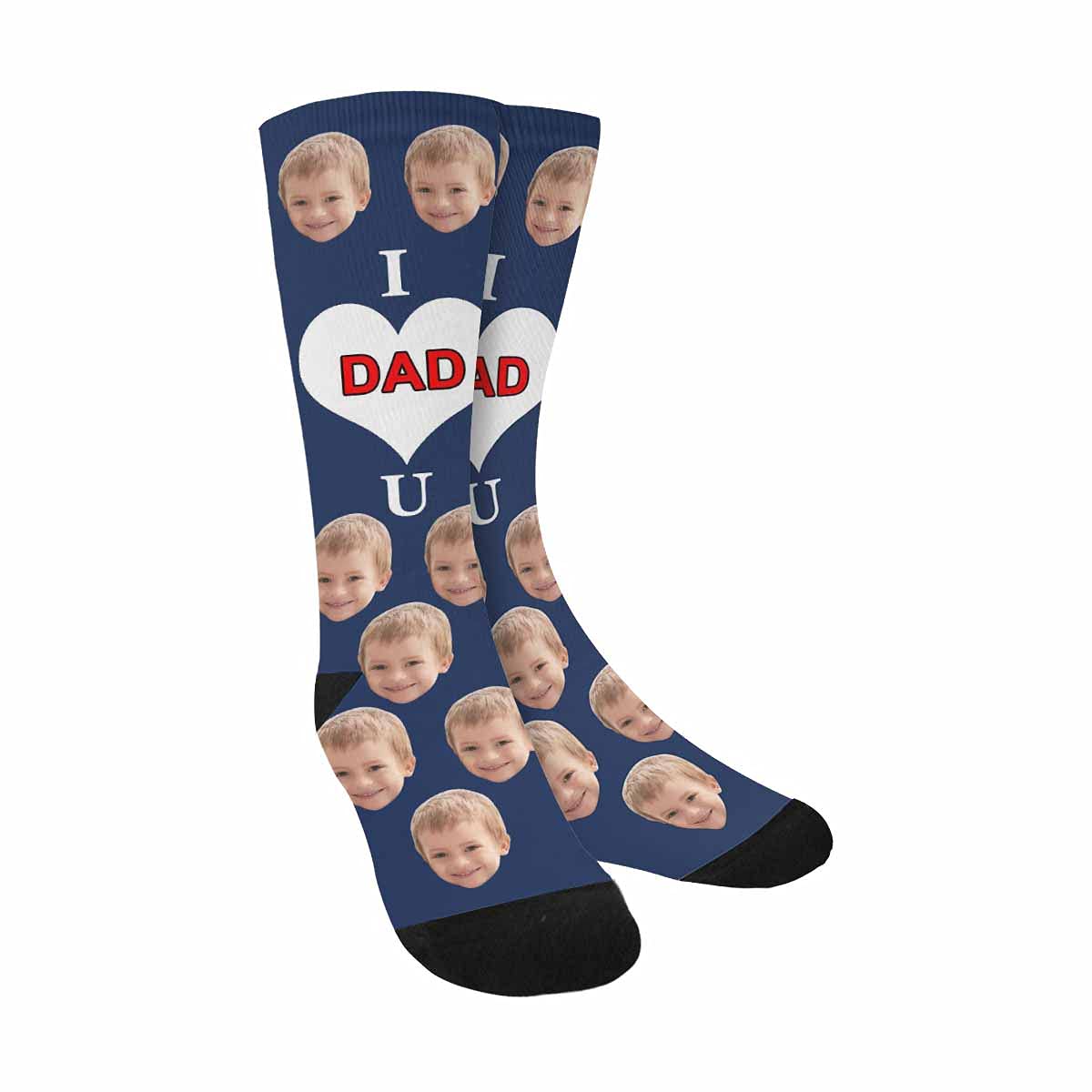 Custom Funny Face Socks for Dad - Personalized Father's Day Gifts - Great for Birthday, Christmas & Special Occasions