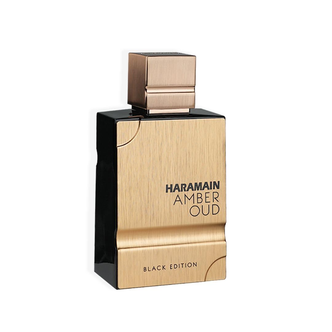 Al Haramain Amber Oud Black Edition Unisex Eau de Parfum Spray - 2.0 oz / 60ml - Long Lasting Luxury Fragrance for Men & Women - Perfect for Date Night, Special Occasions & Daily Wear