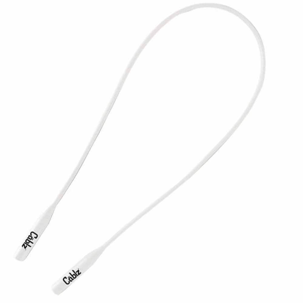 Cablz Silicone Eyewear Retainer 16 Inch White - Secure Sports Glasses & Sunglasses for Running, Cycling, Swimming & Outdoor Activities