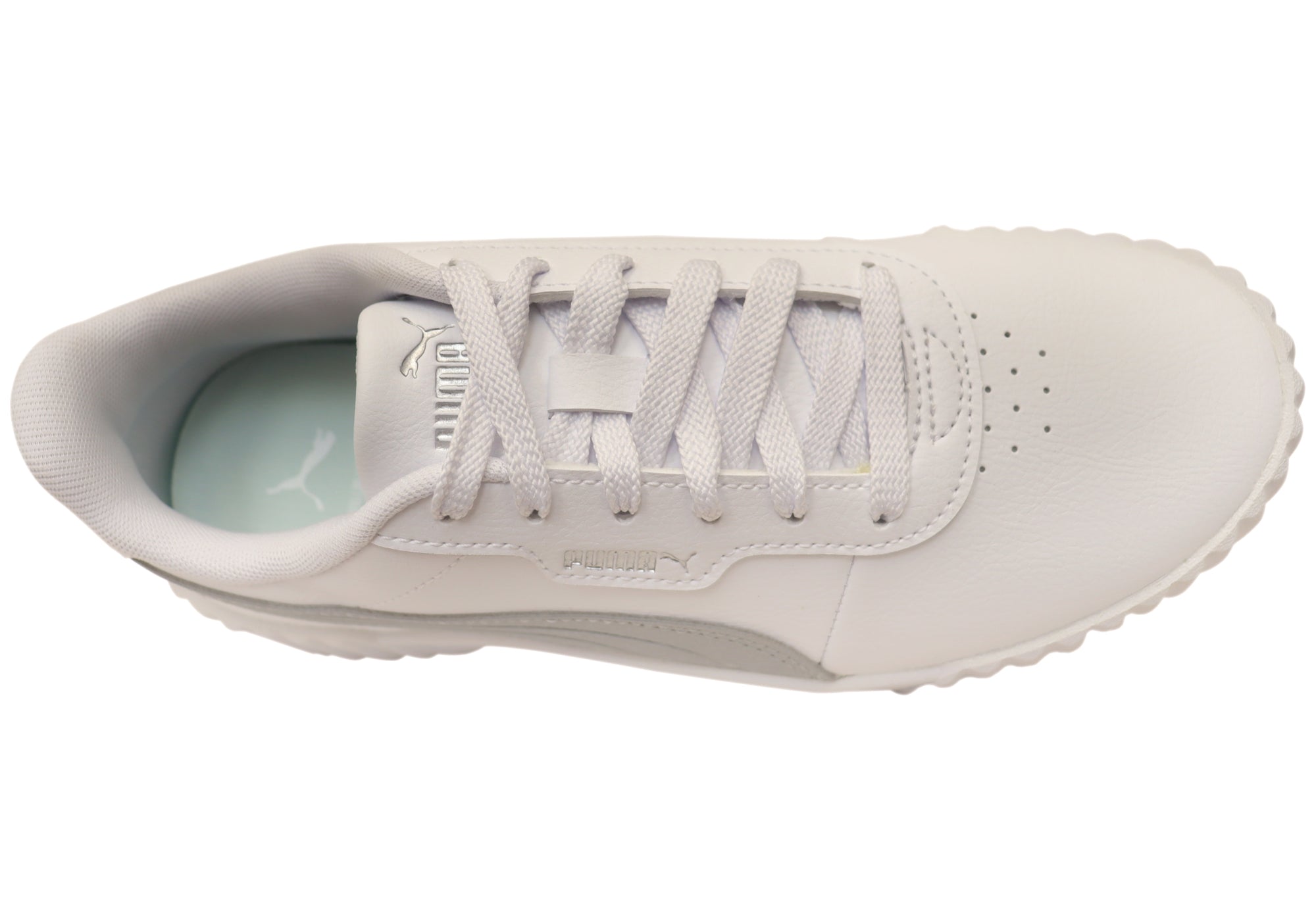 Puma Women's Carina 3.0 Aqua Metallic Comfortable Lace-Up Sneakers - Lightweight Running Shoes for Gym, Walking & Casual Wear