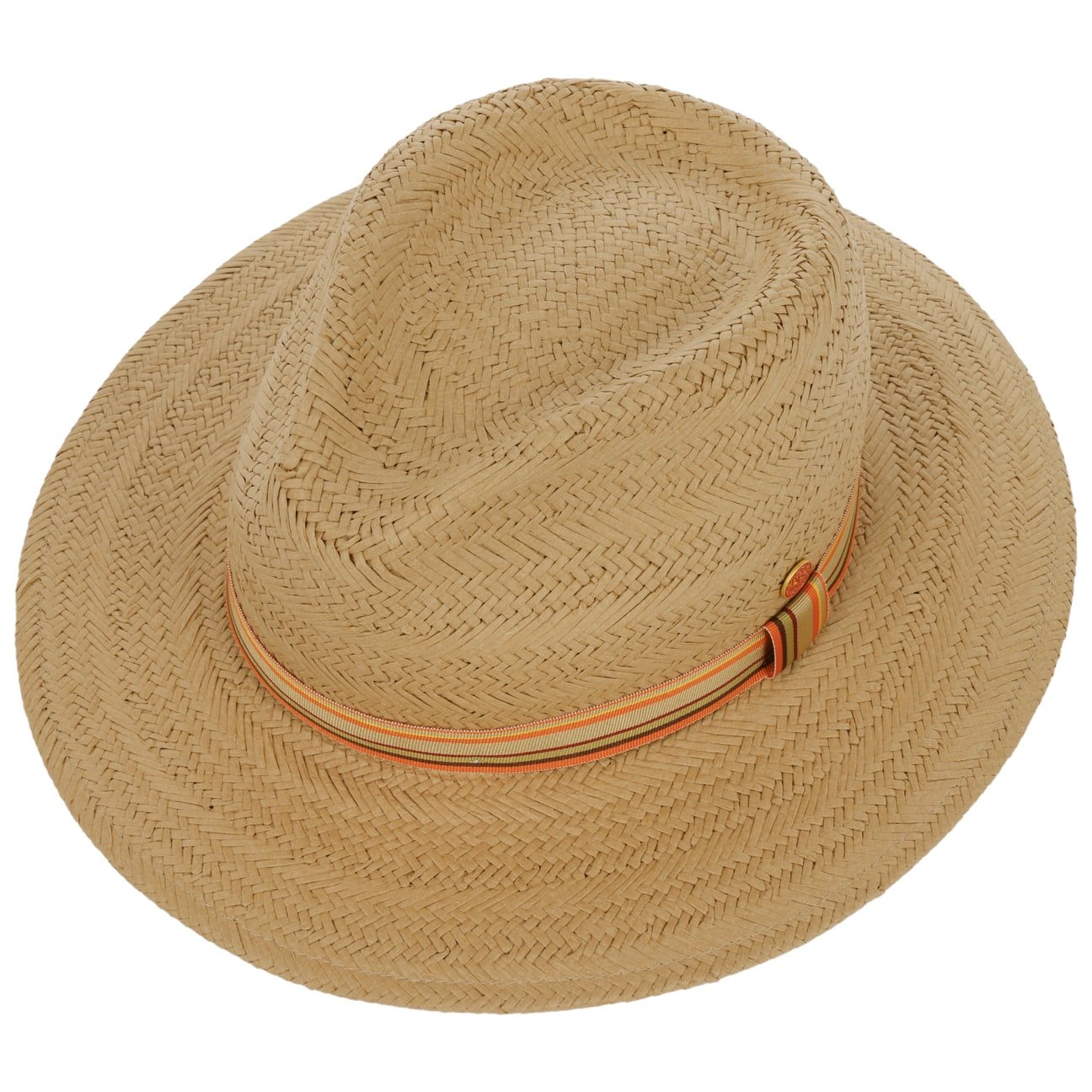 Mayser Gedeon Straw Hat for Women - Classic Wide Brim Sun Hat for Beach, Garden & Summer Outfits