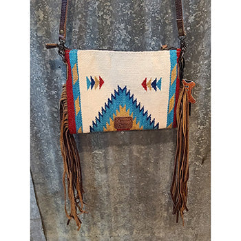 American Darling White Blanket Cross Body Bag - Stylish & Cozy Blanket Scarf for Women | Perfect for Travel, Shopping & Outdoor Activities