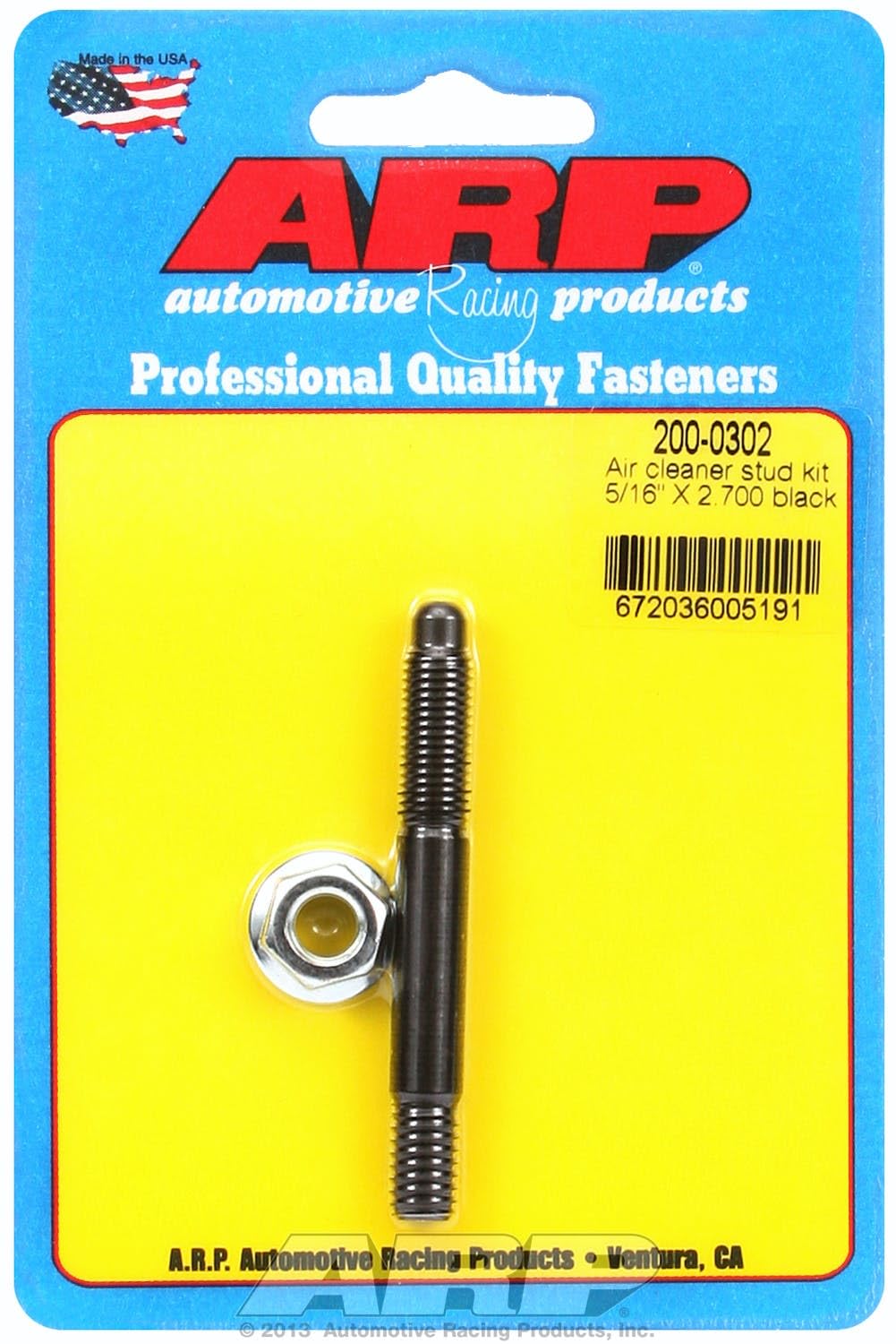 ARP (200-0302) Air Cleaner Stud Kit - High Performance Replacement for Engine Air Filters | Perfect for Car, Truck & Motorcycle Maintenance & Upgrades