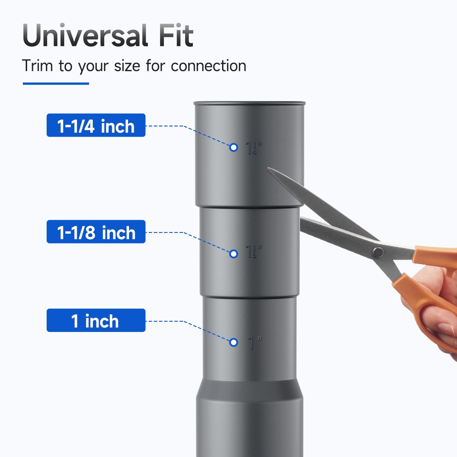 10ft Universal Washing Machine Drain Hose with Clamps & Hook - Flexible Corrugated for Laundry Rooms