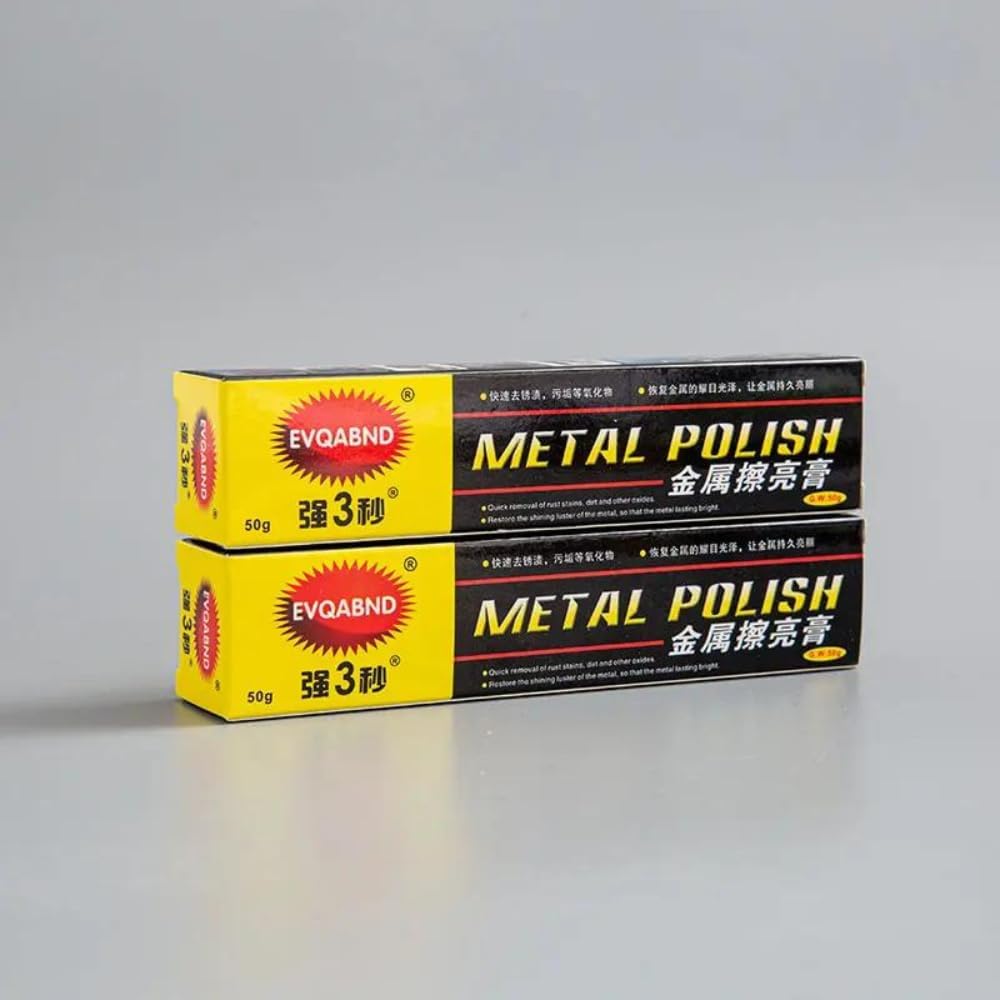 Premium Metal Polish & Grinding Paste for Stainless Steel & Auto Detailing - Professional Metal Surface Restoration, Car Buffing & Jewelry Polishing Compound - Ideal for Automotive, Kitchenware & DIY Metalworking Projects