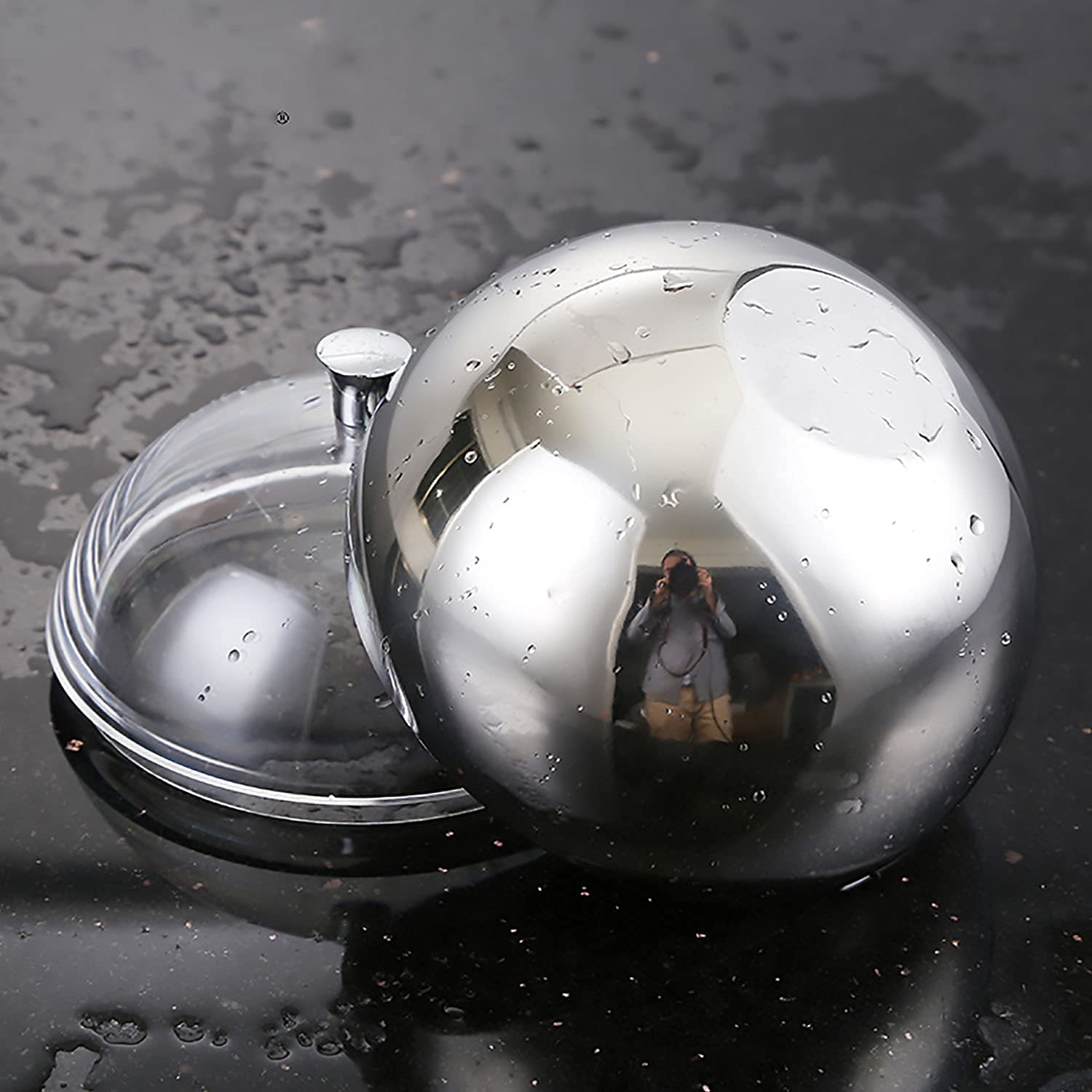 Insulated Ice Bucket with Tongs & Lid - Stainless Steel Ball Ice Bucket for Bar, Party, Camping & Outdoor Entertaining - Perfect for Chilling Drinks, Wine & Cocktails