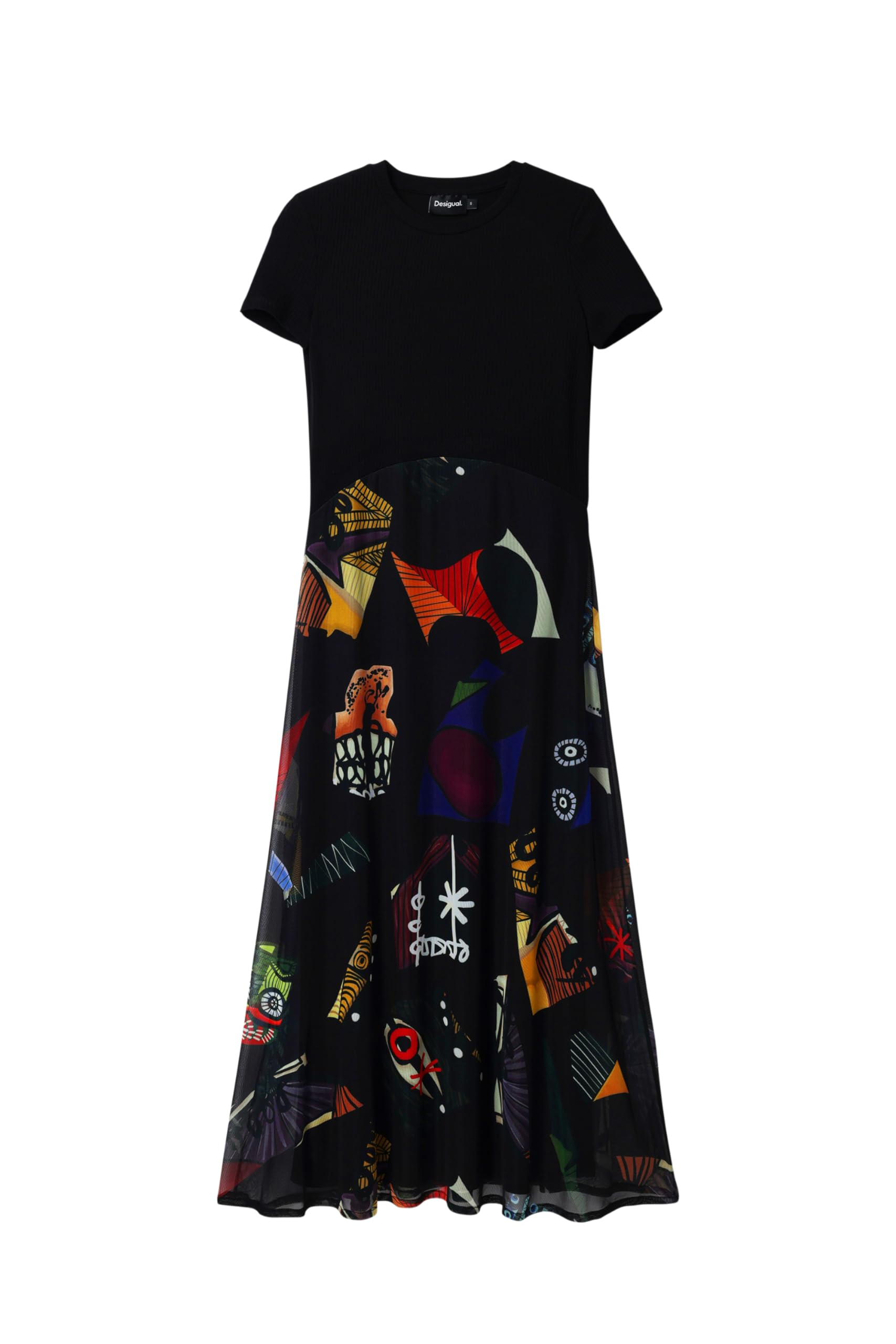 Desigual Women's Midi Dress - Floral Print Bohemian Style by Christian Lacroix | Summer Beach Dress, Party Wear & Casual Outfit
