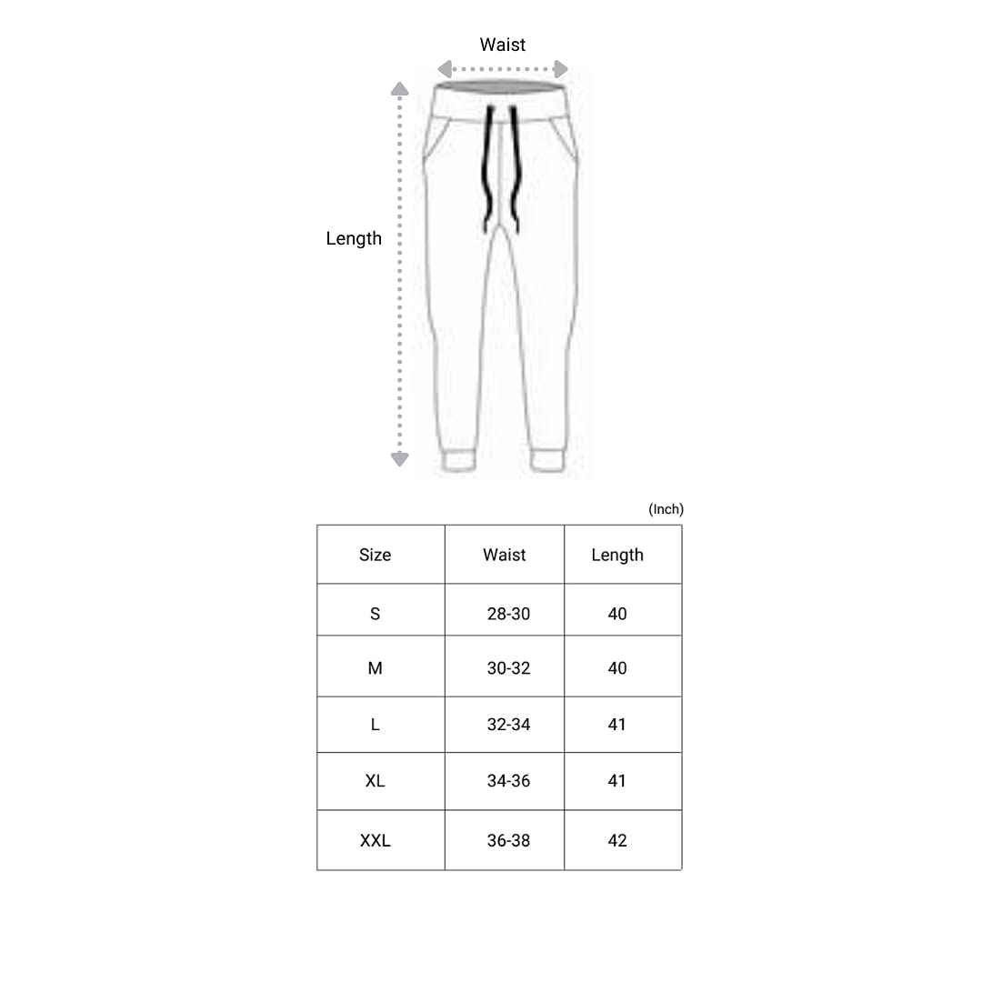 UrbanFit Men's Slim Fit Fleece Sweatpants with Zip Pockets - Casual Jogger Pants for Running, Gym & Lounge Wear - Comfortable Athletic Bottoms for Men