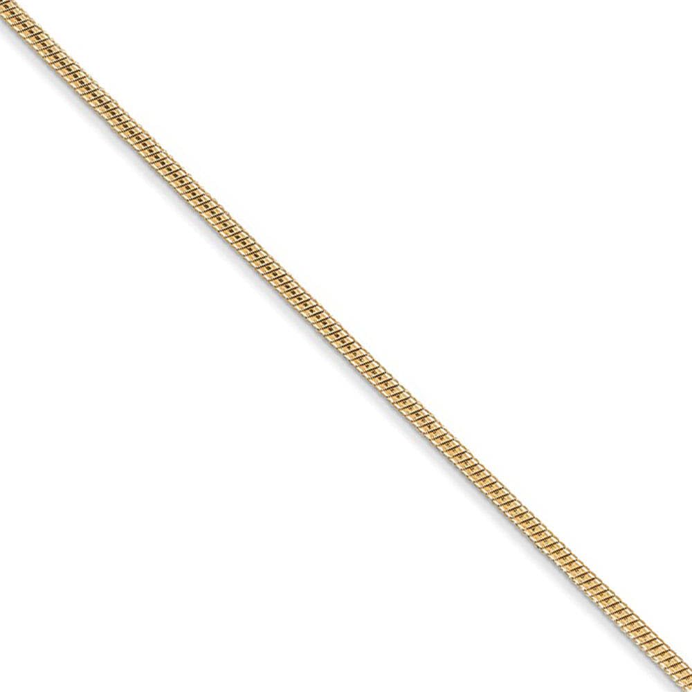 14K Yellow Gold Snake Chain Necklace for Women - Elegant & Durable
