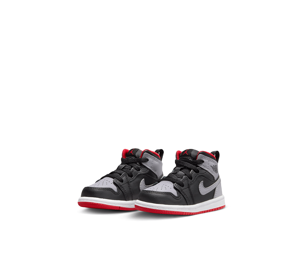 Air Jordan 1 Mid (TD) Basketball Shoes for Kids - Comfortable & Stylish Sneakers for School, Sports & Everyday Wear