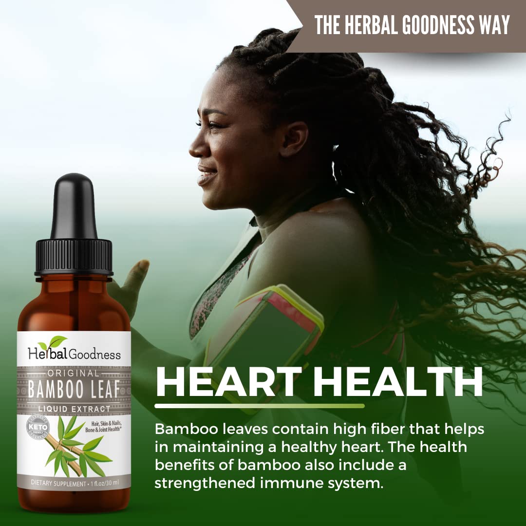 Bamboo Extract for Hair Growth - 70% Natural Silica - Vegan Collagen Superfood Supplement for Hair, Skin, Nails & Joint Support - Dietary Fiber Boost - 12 Pack (1oz Bottles) - Herbal Goodness - Perfect for Daily Wellness Routine & Natural Beauty Regimen