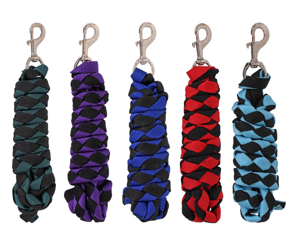Blue Tag Braided Two-Tone Dog Leash - Durable & Stylish for Walking, Training & Outdoor Adventures