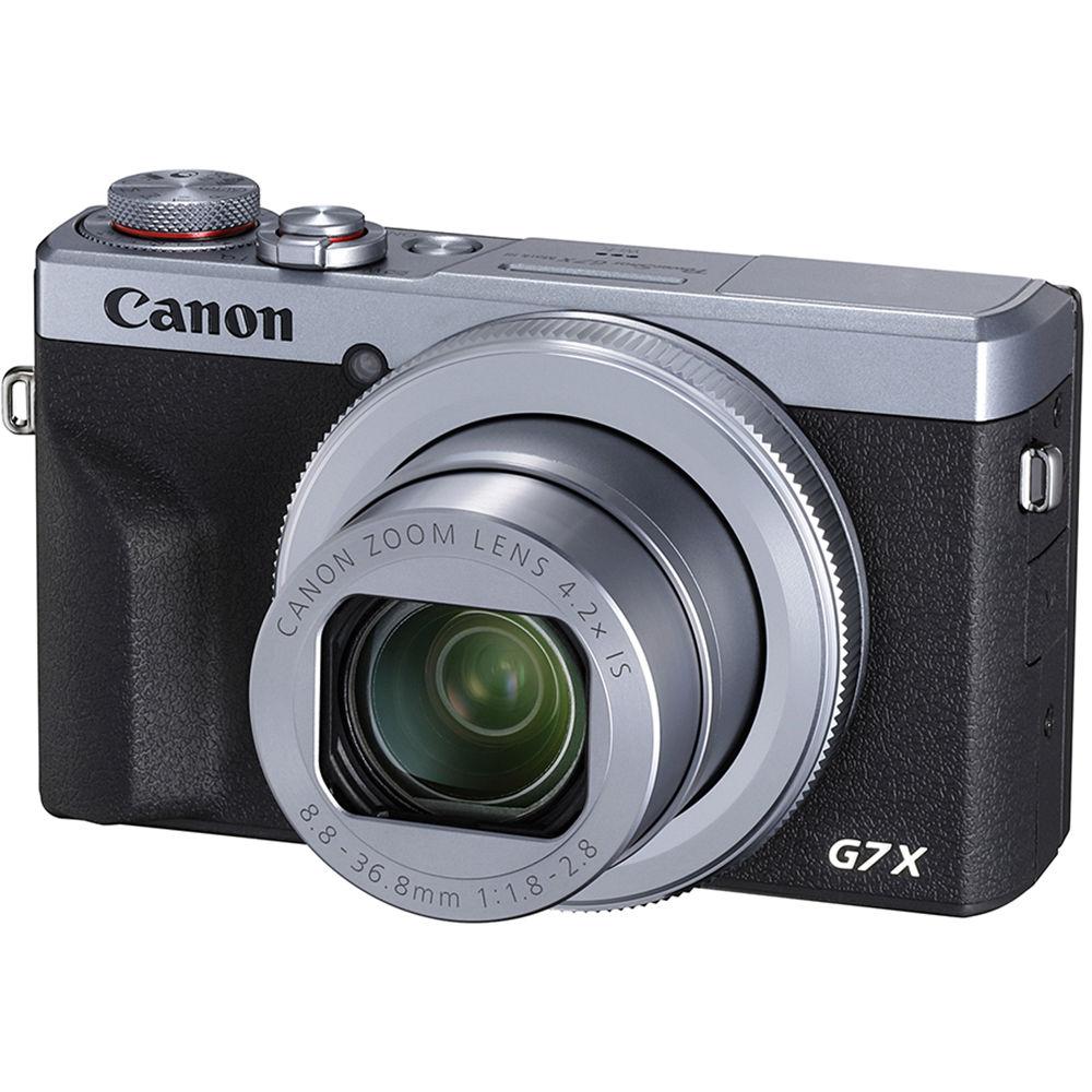 Canon PowerShot G7X Mark III Digital Camera 20.1MP 4K Vlogging Camera with Flip-Up Touchscreen, WiFi & Bluetooth (Silver) - Perfect for Travel, YouTube Vlogging & Street Photography