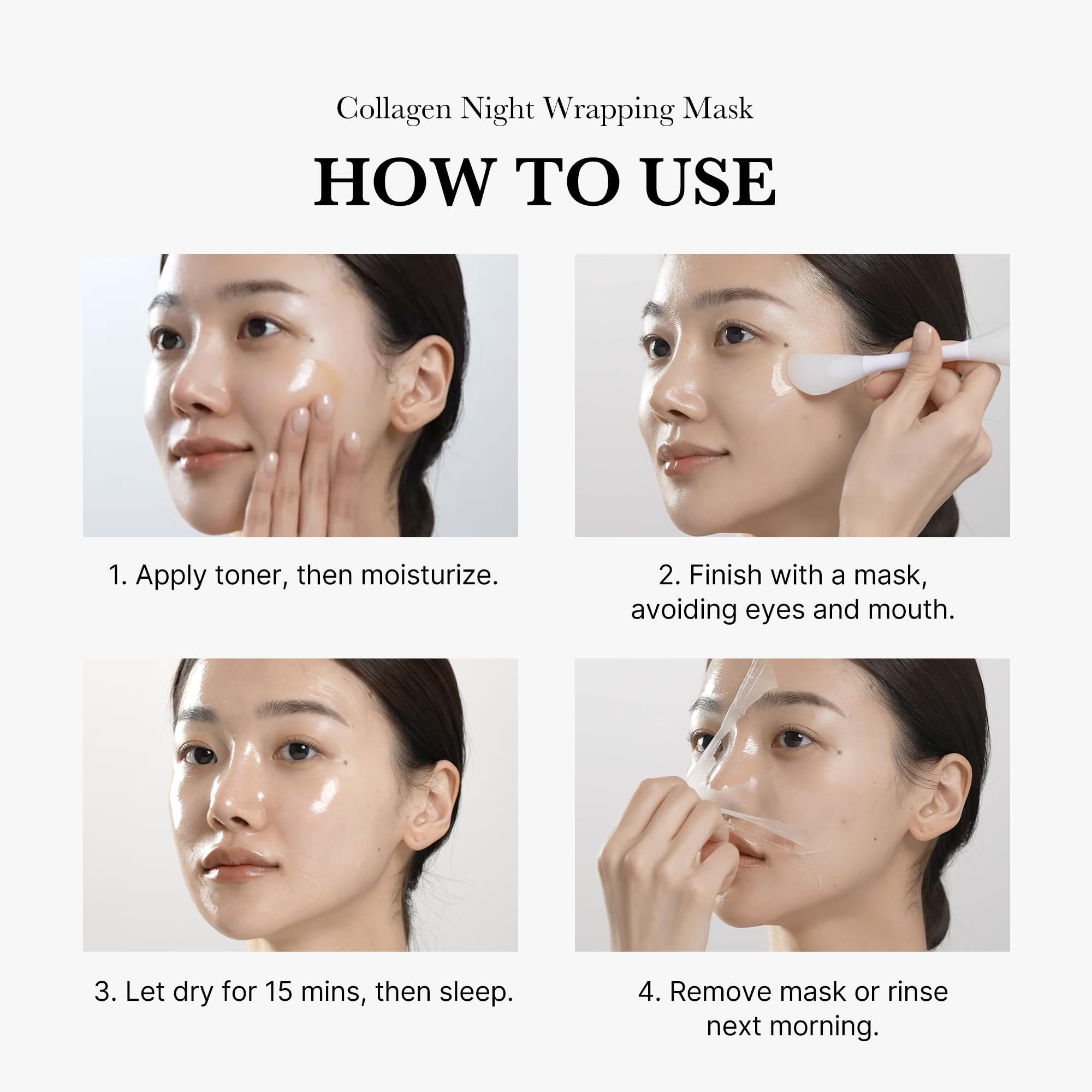 Collagen Overnight Mask - Hydrating & Firming for Glowing Skin | Korean Skincare for Night Use