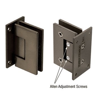 CRL V1E3370RB Oil Rubbed Bronze Vienna 337 Series Adjustable Wall Mount Full Back Plate - Durable Bathroom & Kitchen Fixture for Shower Doors, Mirrors and Cabinets