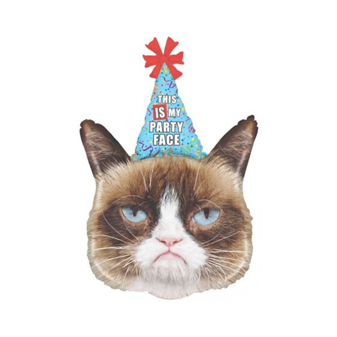 36 Inch Grumpy Cat Party Face Plush Toy - Cute Stuffed Animal for Kids & Adults, Perfect for Birthday Gifts, Home Decor, and Themed Parties