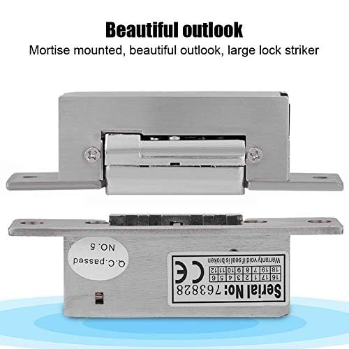12V 300kg Heavy Duty Electric Door Lock - Stainless Steel Magnetic Strike for Double Unlocking | Waterproof & Durable for Office Buildings, Factory Doors & Security Gates | Ideal for Commercial & Industrial Access Control