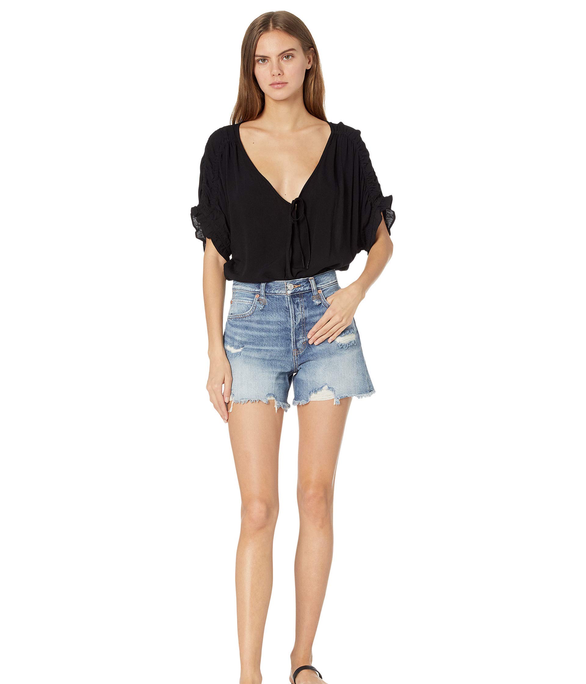 Free People Cleo Bodysuit - Women's Sexy Stretchy One-Piece Bodysuit for Casual Wear & Night Out