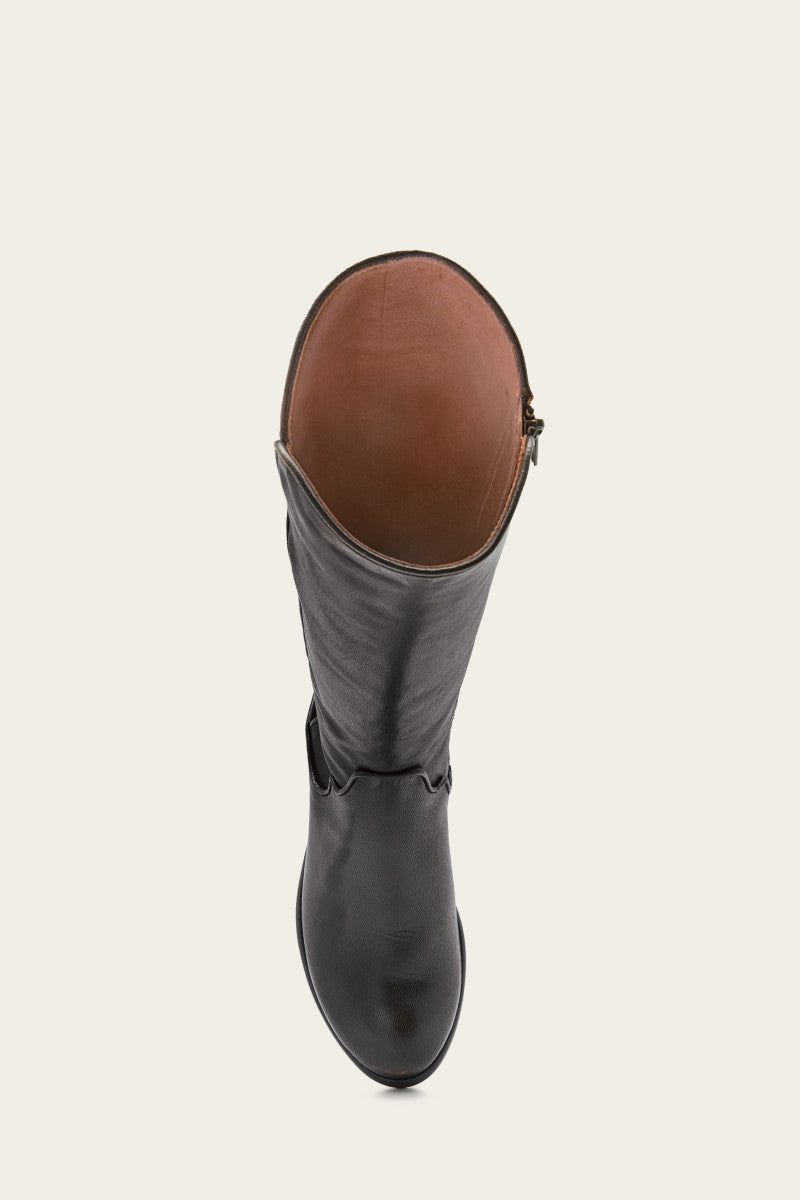 Premium Carson Piping Tall Wide Calf Boots - Pre-Owned & Authentic | Perfect for Winter Fashion, Office Wear & Outdoor Activities