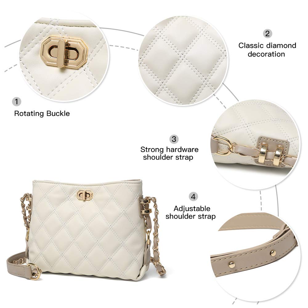 Stylish Women's Small Crossbody Bags - Genuine Leather Lightweight Shoulder Purse for Everyday Use, Travel & Shopping