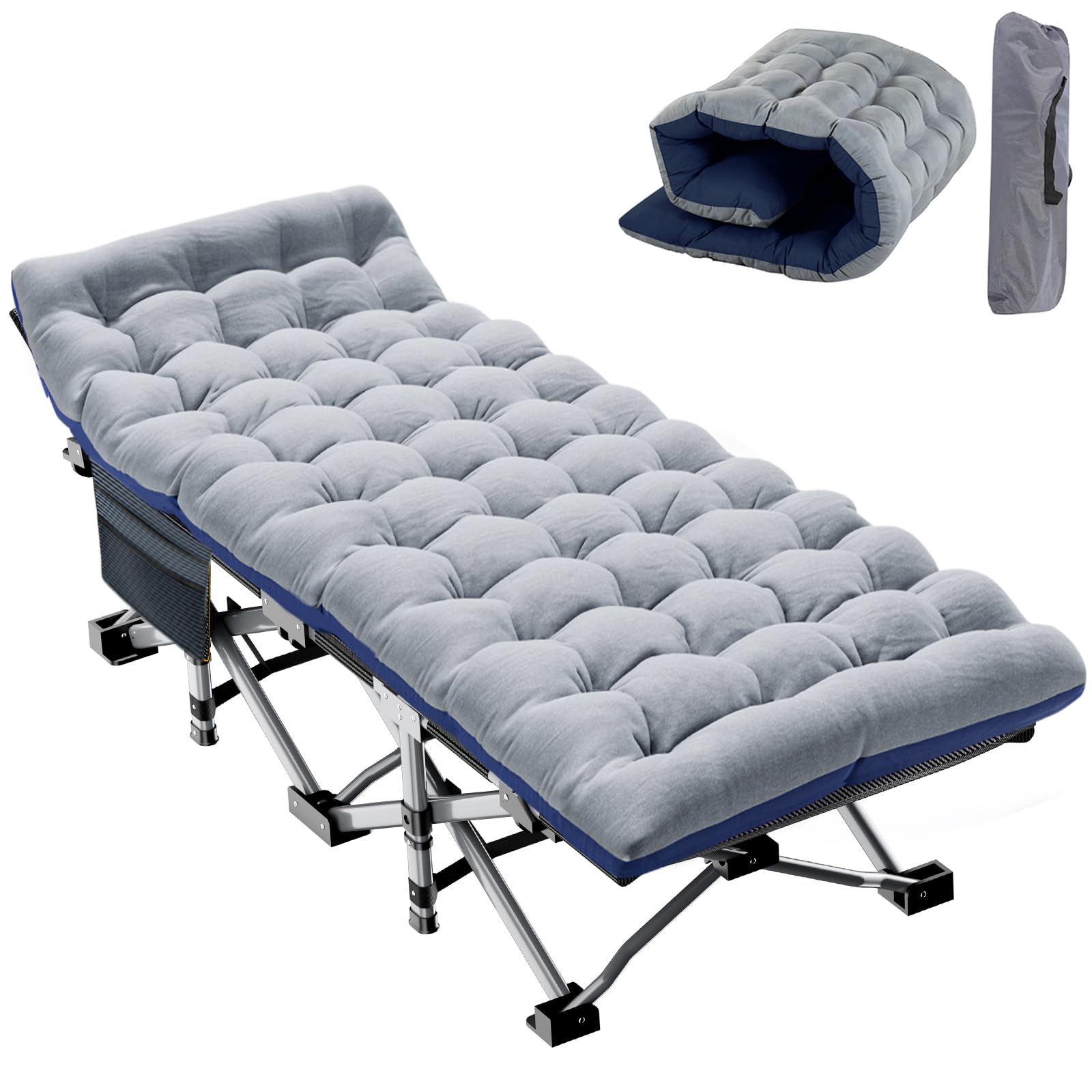 **SLSY XXL Folding Camping Cot for Adults - Portable Outdoor Sleeping Cot with Carry Bag - Perfect for Camping, Travel, Beach & Backyard Relaxation**