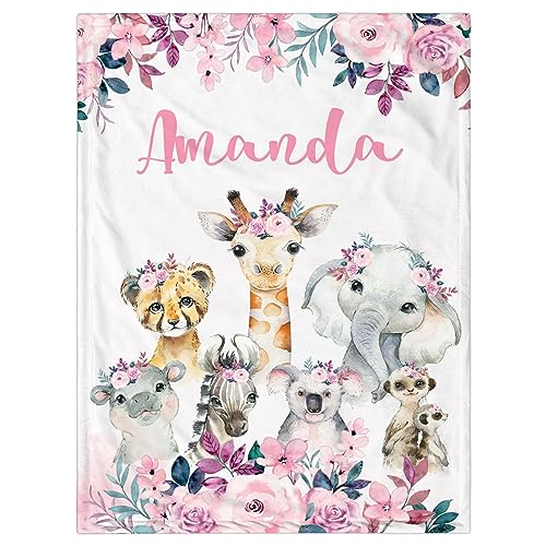 Floral and Animals - Pink