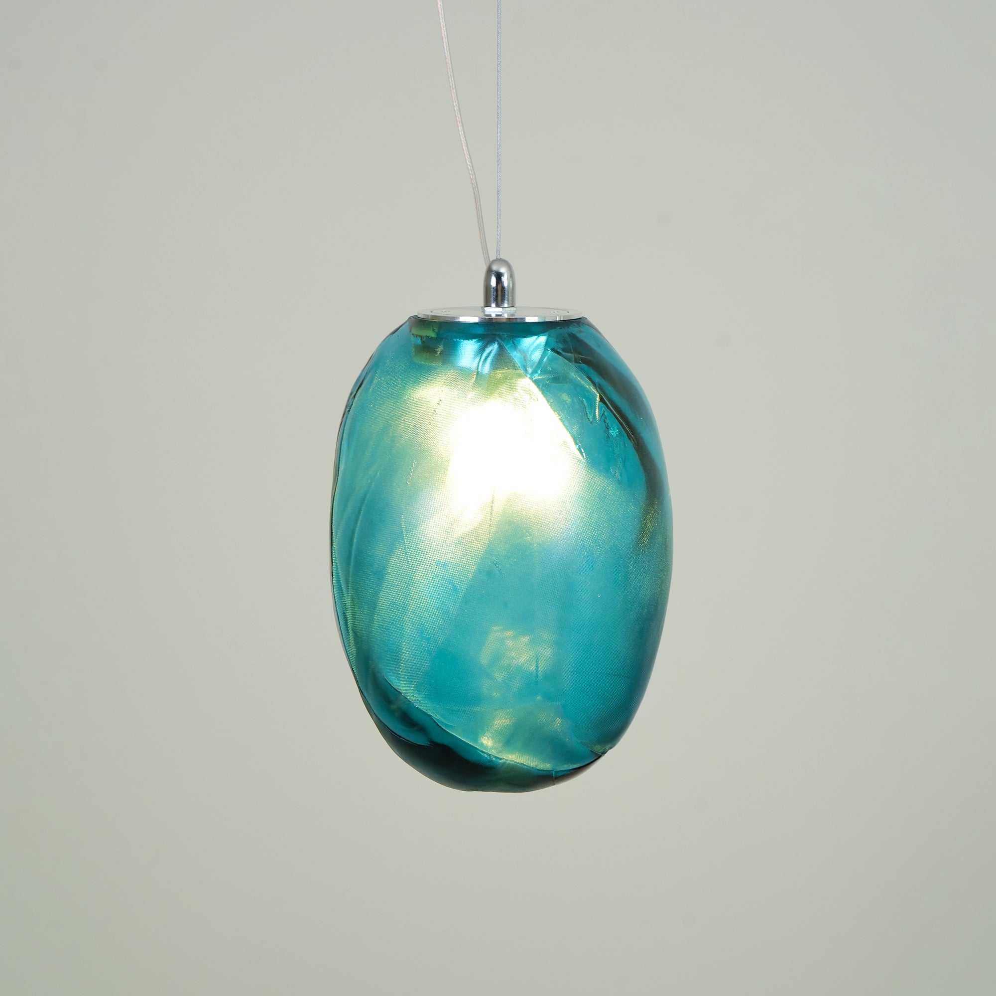 Stylish Blowing Liquid Glass Pendant Light - Modern Handcrafted Glass Chandelier for Dining Room, Kitchen Island & Bedroom Decor