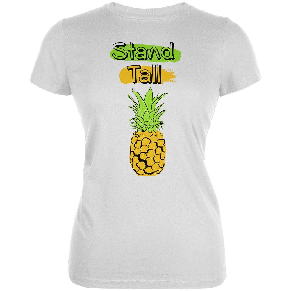 Summer Sun - Be a Pineapple - Stand Tall Juniors Soft T-Shirt | Cute Graphic Tee for Teen Girls | Perfect for Beach, Vacation & Summer Outfits