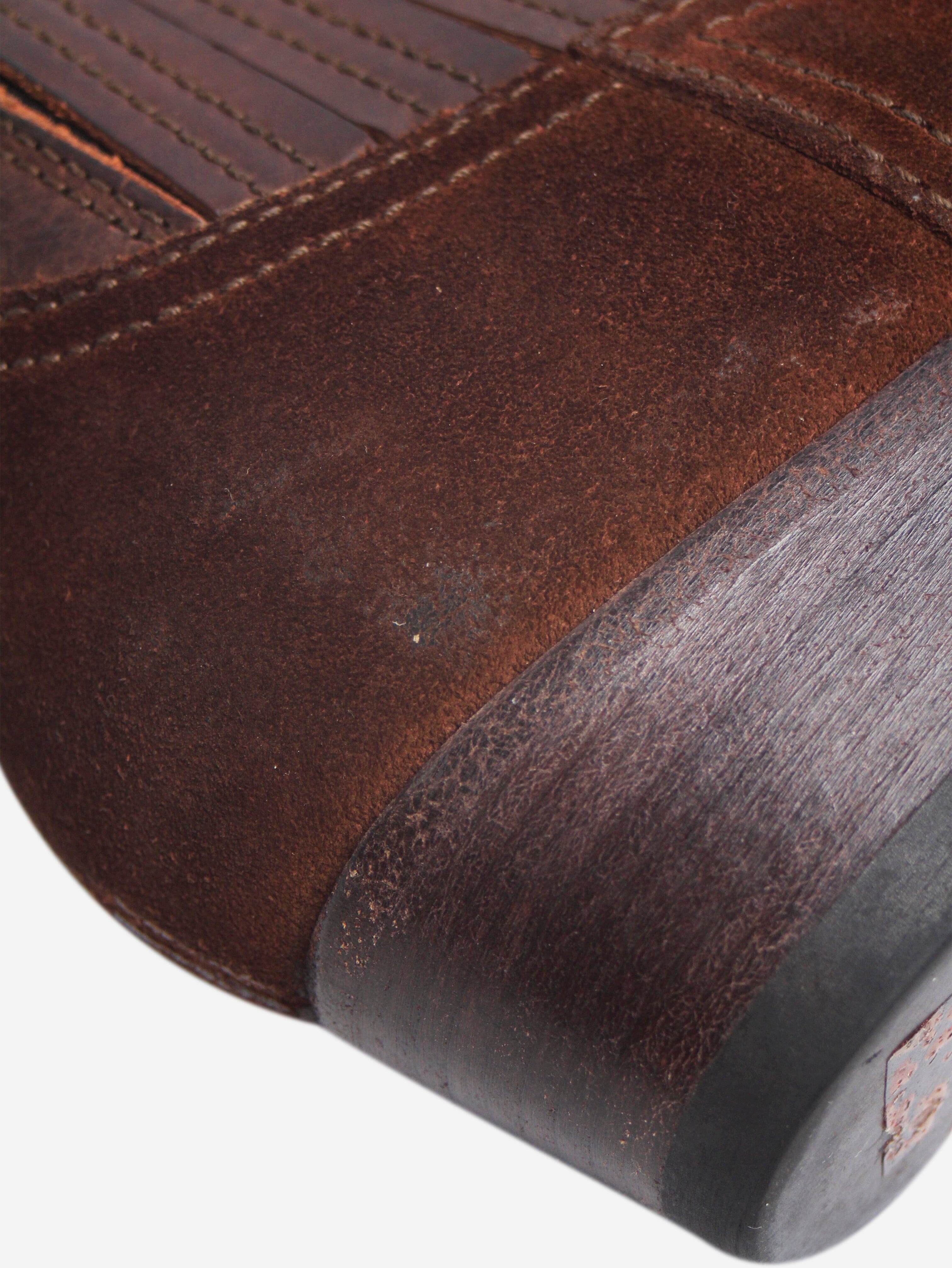 Brown Suede Western Ankle Boots for Women - Size EU 37 (US 6.5) | Comfortable Cowgirl Boots for Casual Wear, Country Music Festivals & Western Fashion Outfits