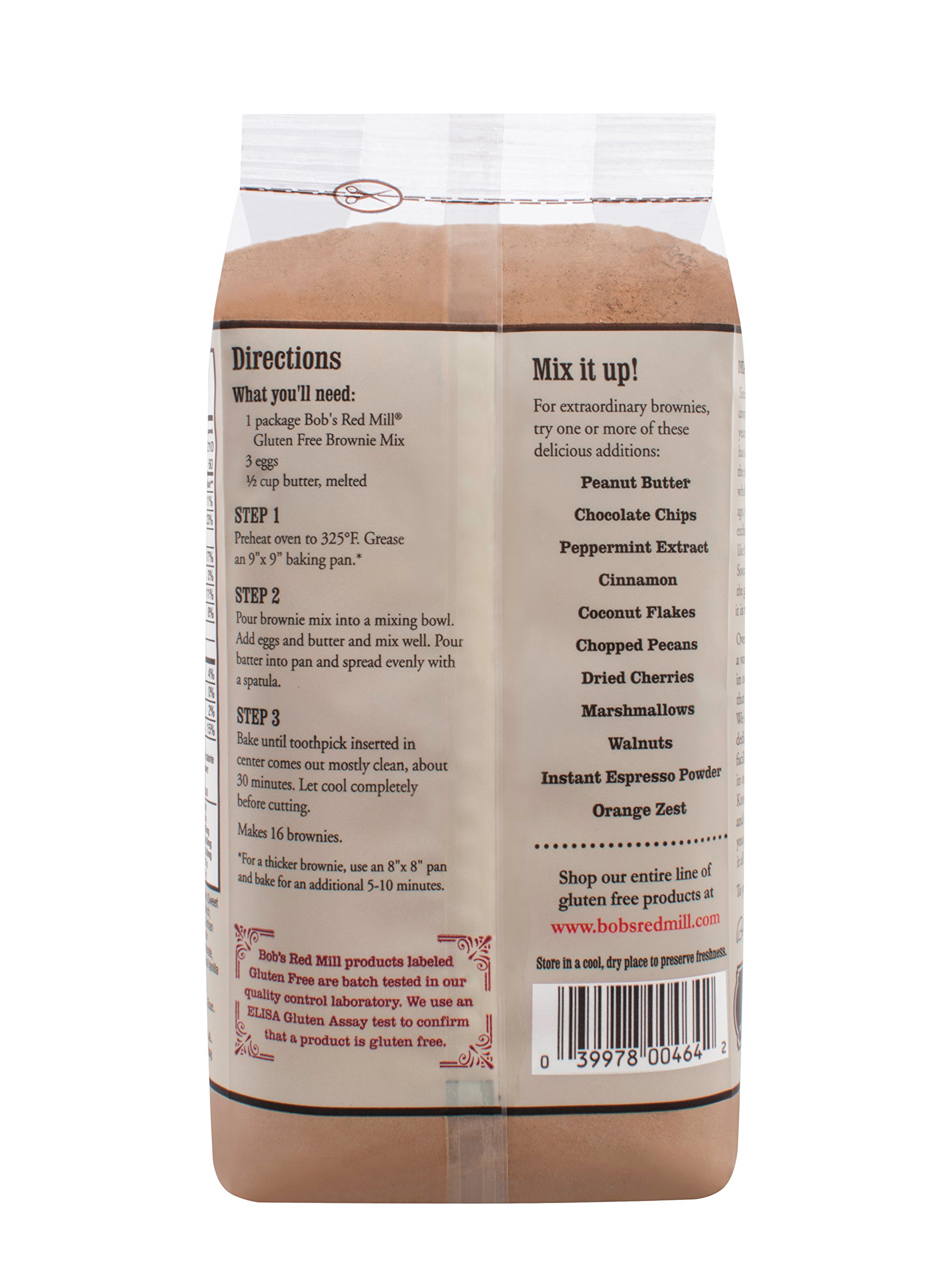 Bob's Red Mill Gluten Free Brownie Mix - 21 Oz (4 Pack) | Rich Chocolate Fudge Flavor | Easy Homemade Dessert for Parties, Baking & Family Treats