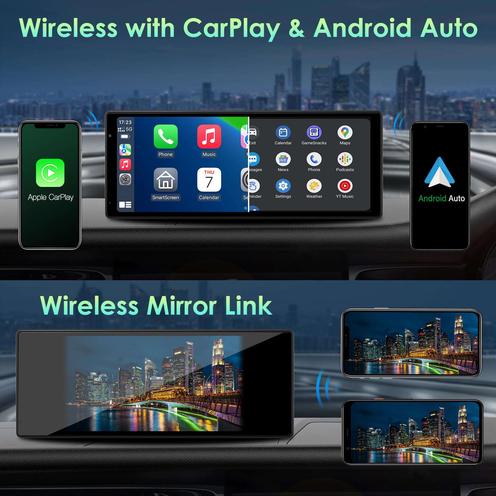 2024 Wireless CarPlay & Android Auto 9.3
