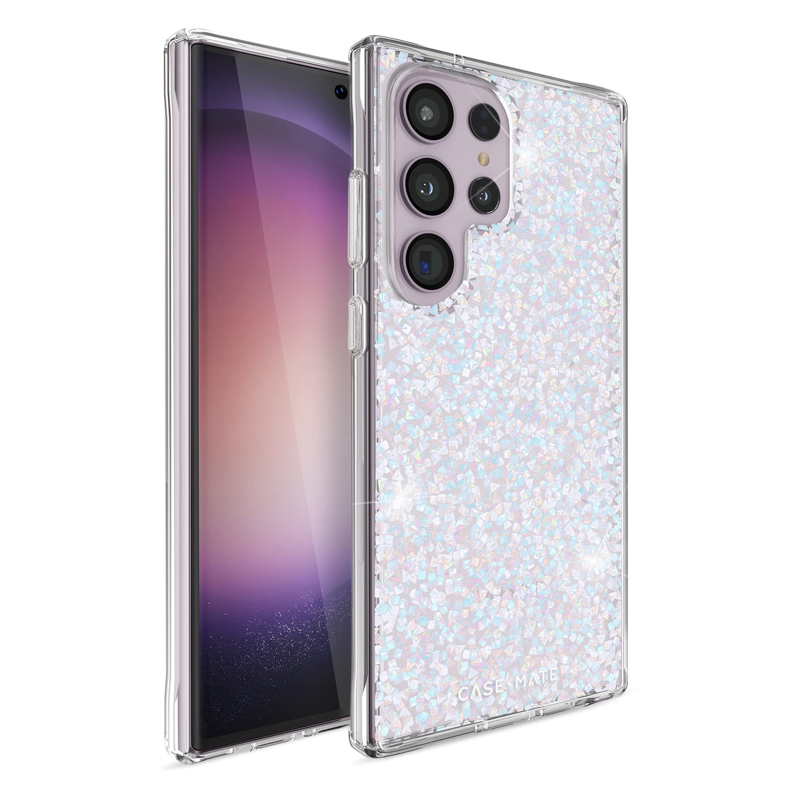 Case Mate Clear Twinkle Diamond Phone Case for Samsung Galaxy S23 Ultra - Protective Sparkling Cover for Everyday Use & Special Occasions