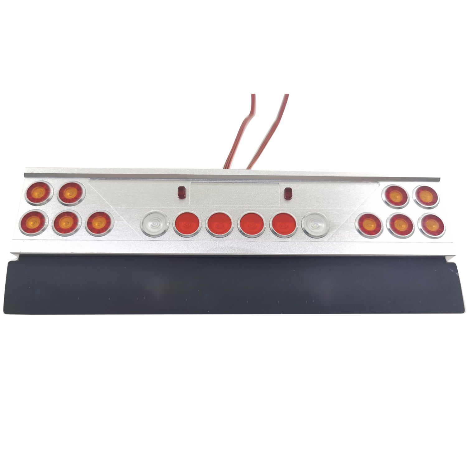 Degree CNC Aluminum Tail Beam LED Taillight Kit for 1/14 Scale RC Tractor Truck & Remote Control Cars - Waterproof DIY Spare Parts for Electric Vehicles (Perfect for Off-Road Racing & Crawler Scenes)