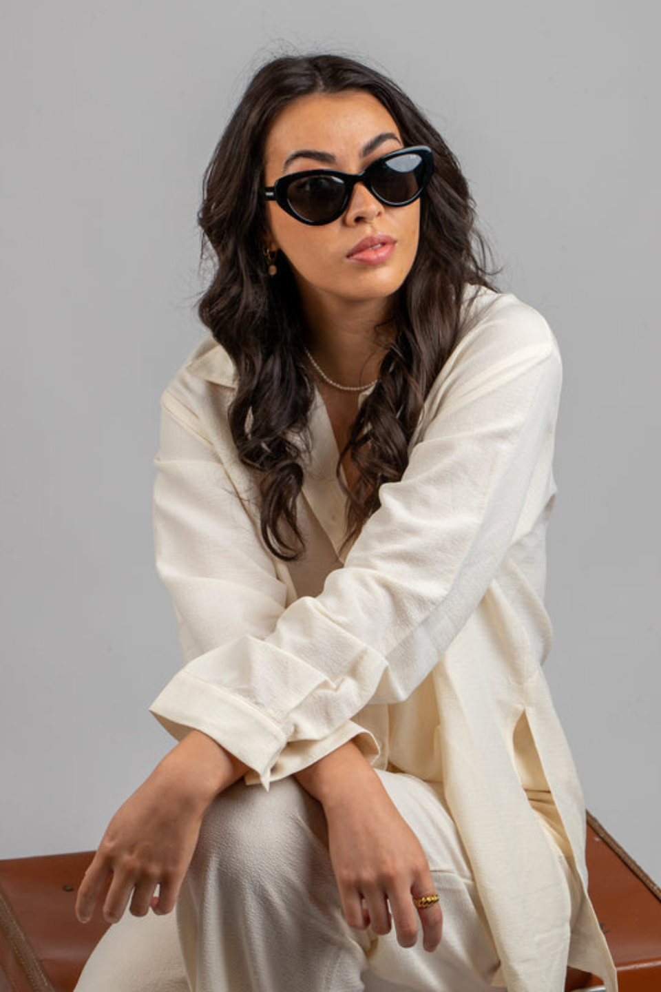 Stylish Demi Black Sunglasses for Women - UV Protection & Lightweight Design - Perfect for Driving, Beach & Outdoor Activities