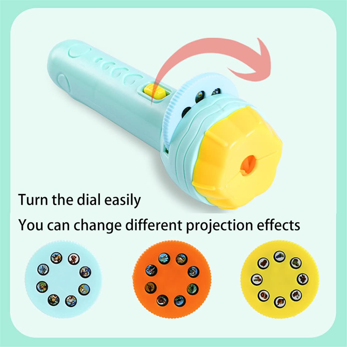 Kids Slide Projector Torch - Educational Bedtime Toy with Christmas Patterns | Early Learning Projection Light for Toddlers & Babies | Perfect for Storytime, Nursery Decor & Holiday Gifts (Pink)