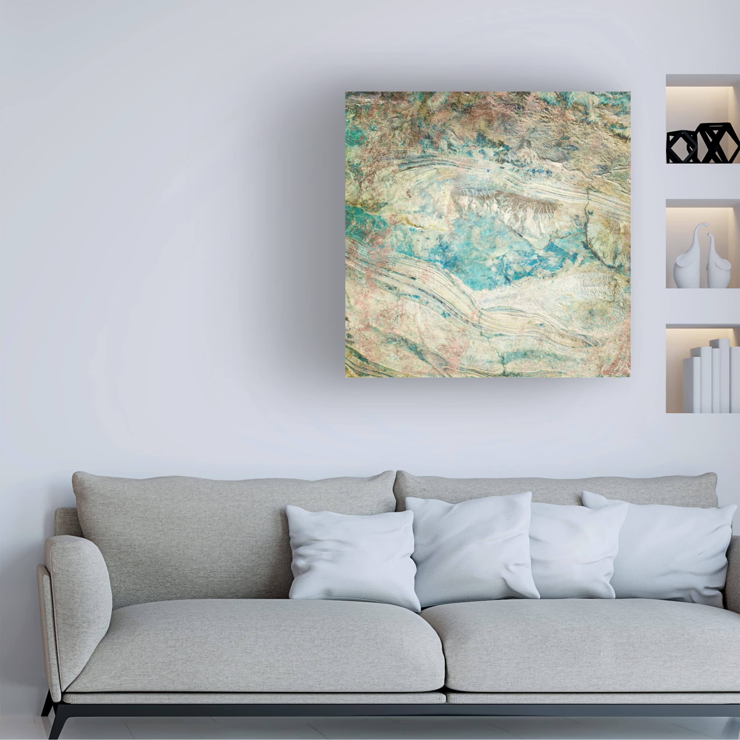 Trademark Fine Art 'Sea Salt III' Canvas Wall Art by Jarman Fagalde - Coastal Beach Decor for Living Room, Bedroom & Office