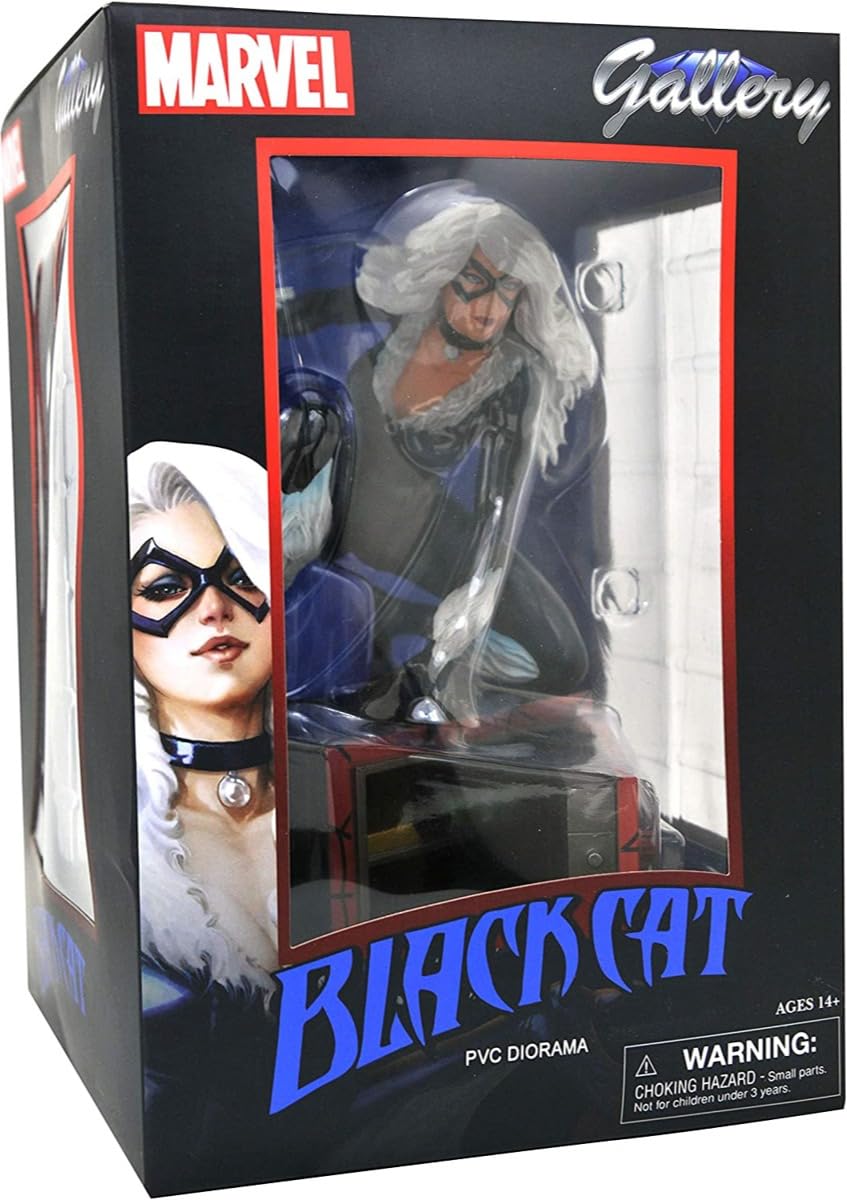 Marvel Black Cat PVC Figure by Diamond Select Toys - Premium Collectible Statue for Superhero Fans & Marvel Collectors | Perfect for Display, Gifts, and Home Decor