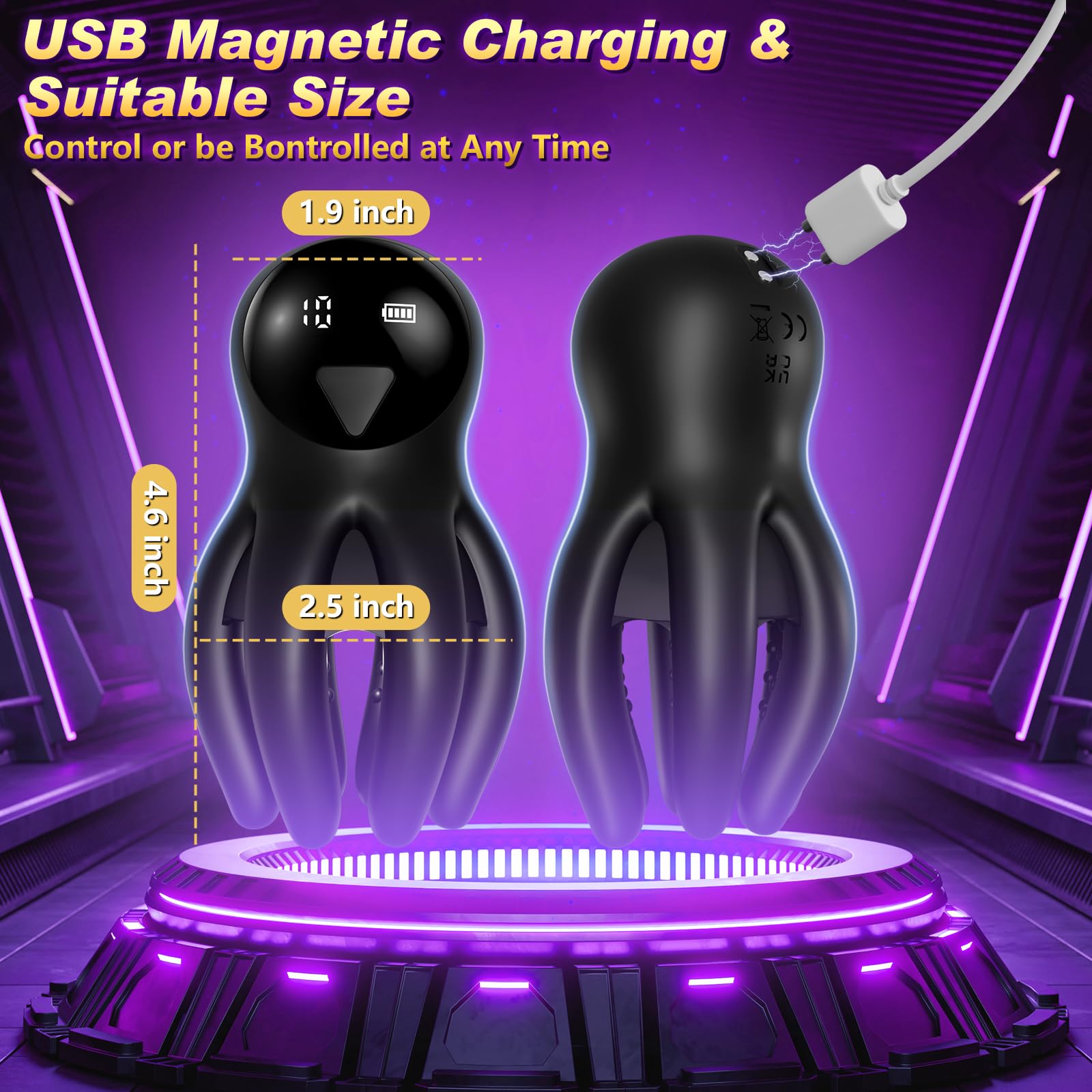 **APP Controlled Male Vibrator - 10 Speed Penis Stroker for Glans Training & Endurance, Strong Vibration Adult Sex Toy for Men & Couples - Enhance Intimacy & Pleasure**