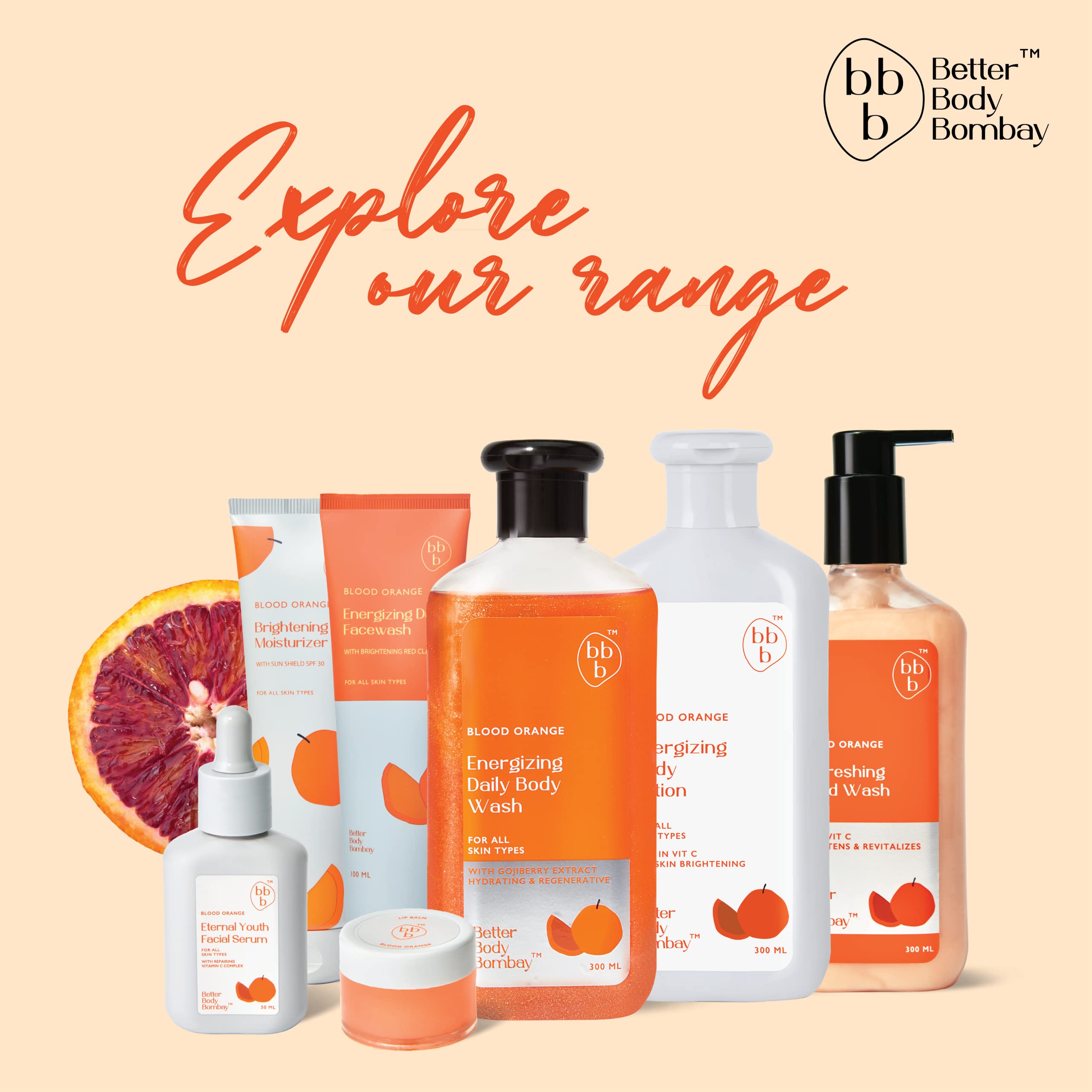 BBB Better Body Bombay Blood Orange Energizing & Lavender Chamomile Calming Body Lotion Duo - Hydrating Moisturizer for All Skin Types | Perfect for Daily Use, Gift Sets & Spa Relaxation
