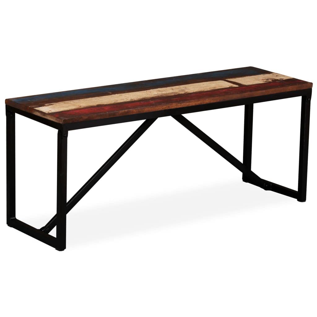 Solid Reclaimed Wood Bedroom Bench 43.3
