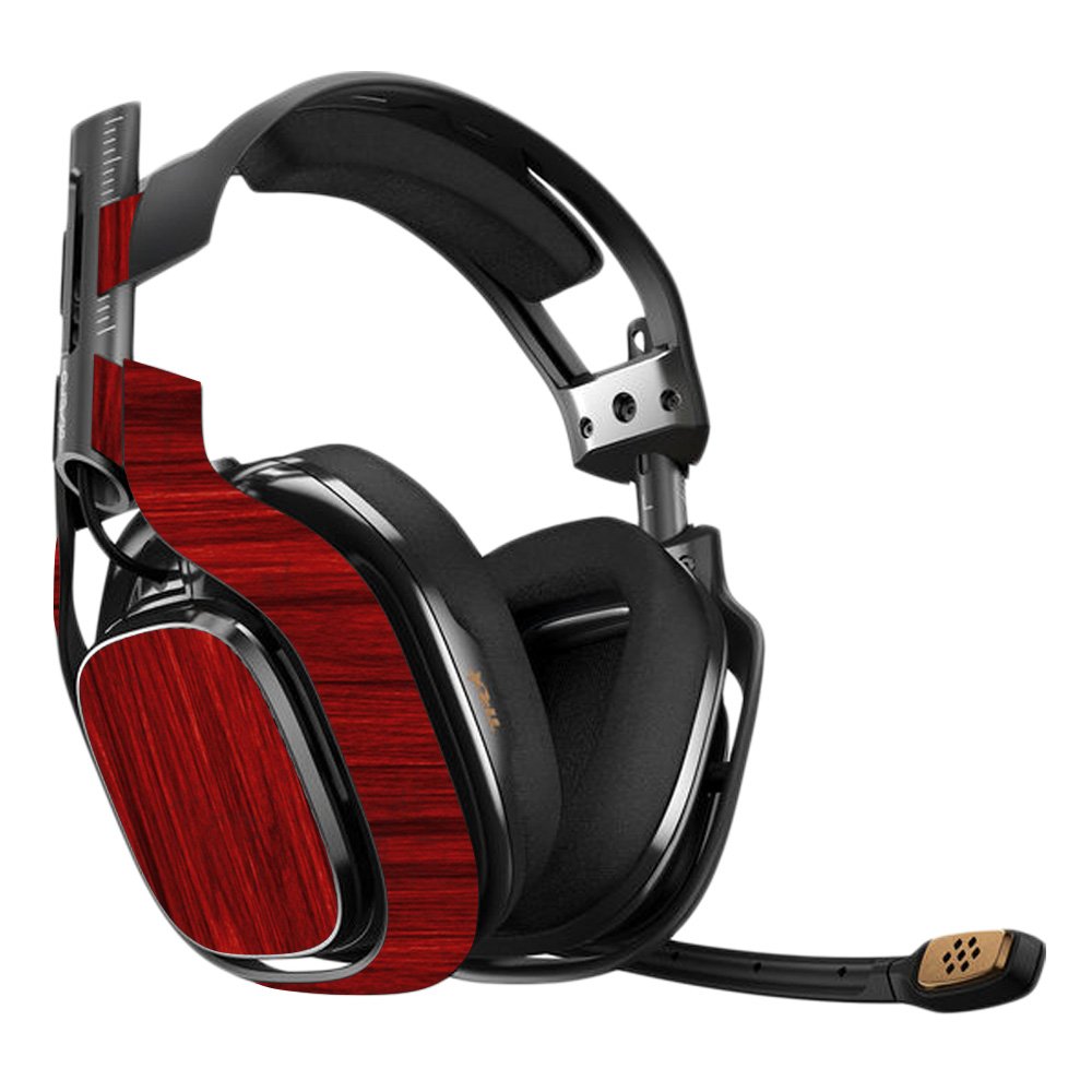 Premium Vinyl Skin Wrap for Astro A40 3rd Gen Gaming Headset - Cherry Wood Grain Design | Protective, Durable & Customizable Decal Cover | Easy to Apply & Remove | Made in USA | Perfect for Gaming Setups & Personalization