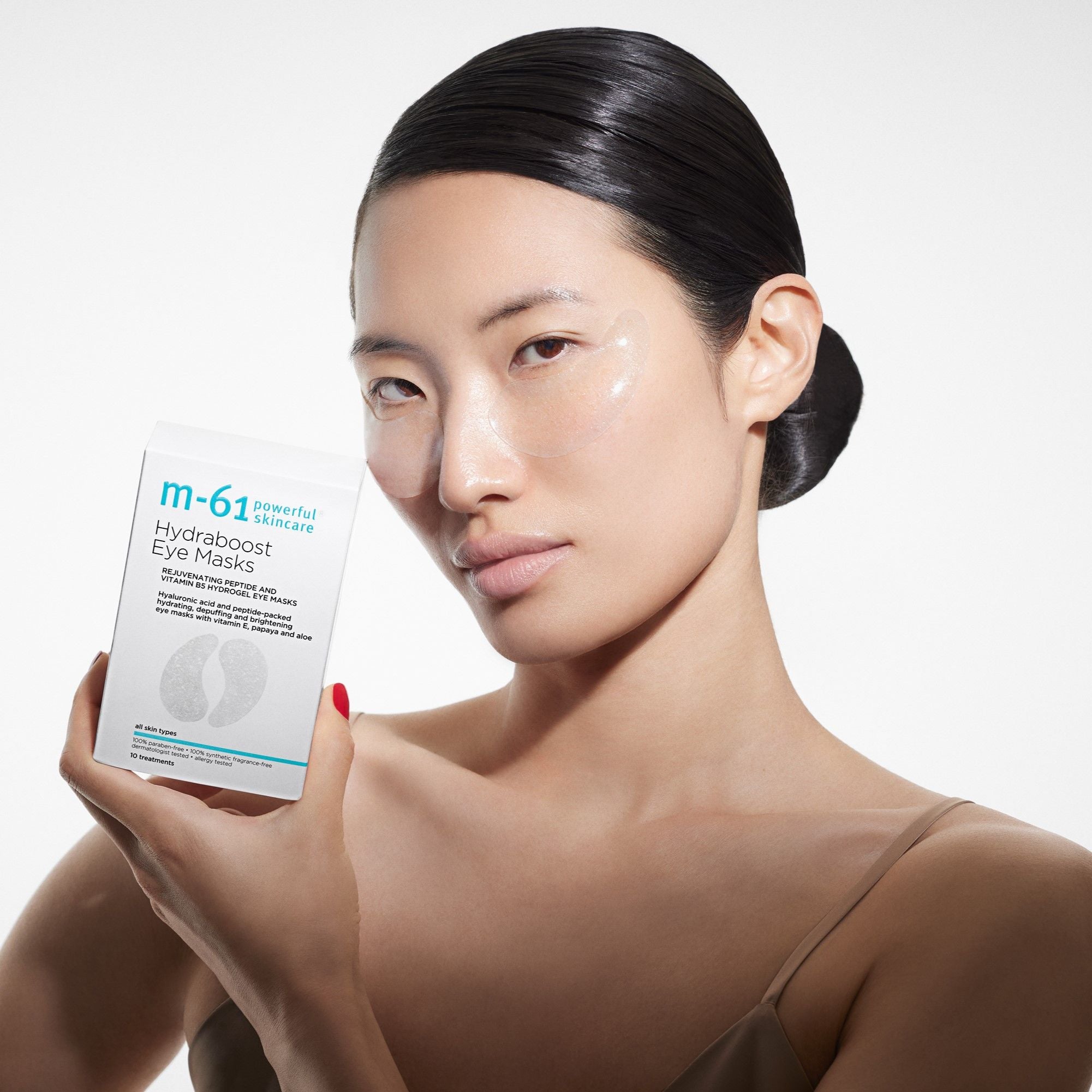 Hydraboost Under Eye Masks for Dark Circles & Puffiness - Cooling Gel Eye Patches for Brightening & Hydration - Perfect for Travel, Work & Relaxation