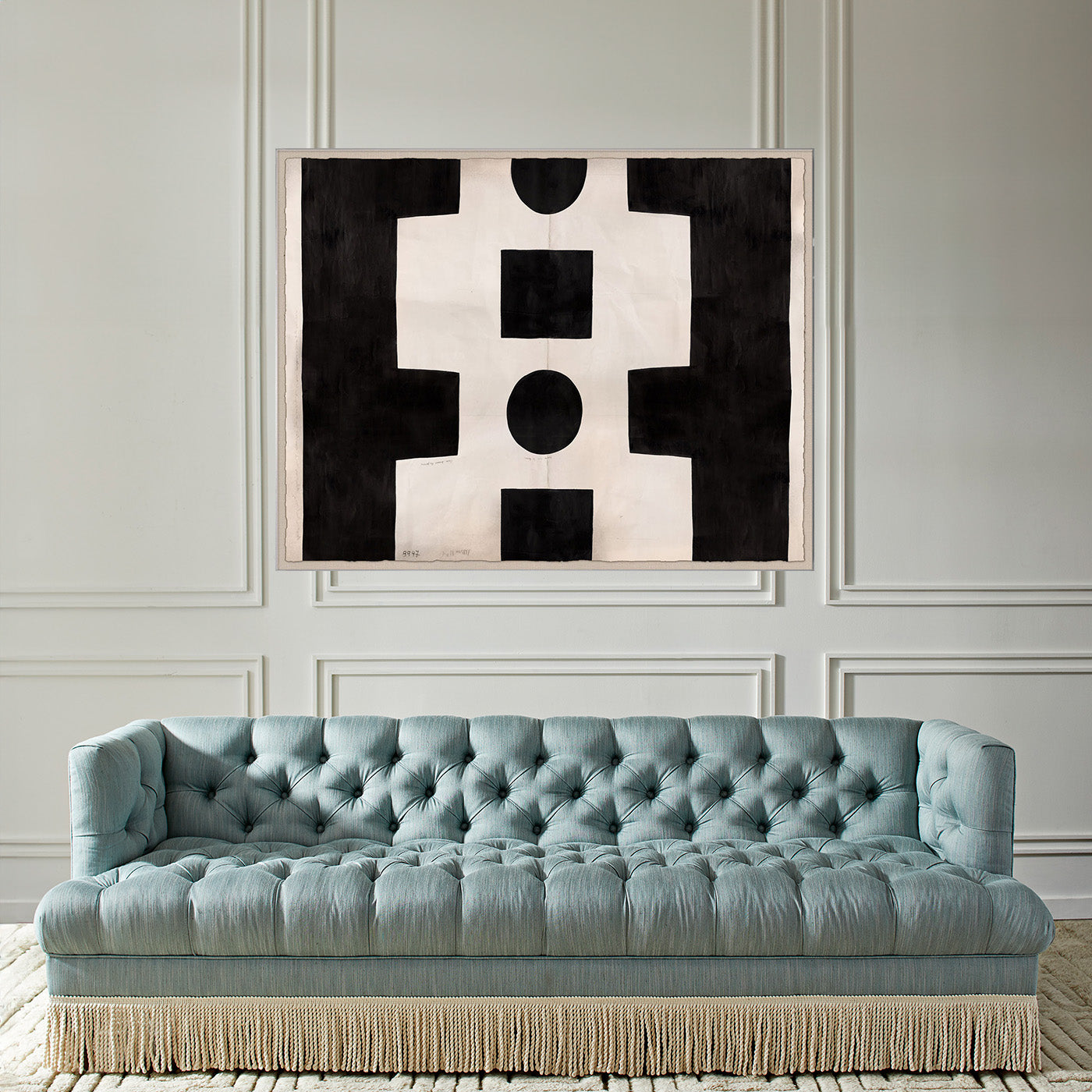 Paule Marrot Black and White Abstract Art Print - Modern Wall Decor for Living Room, Bedroom & Office