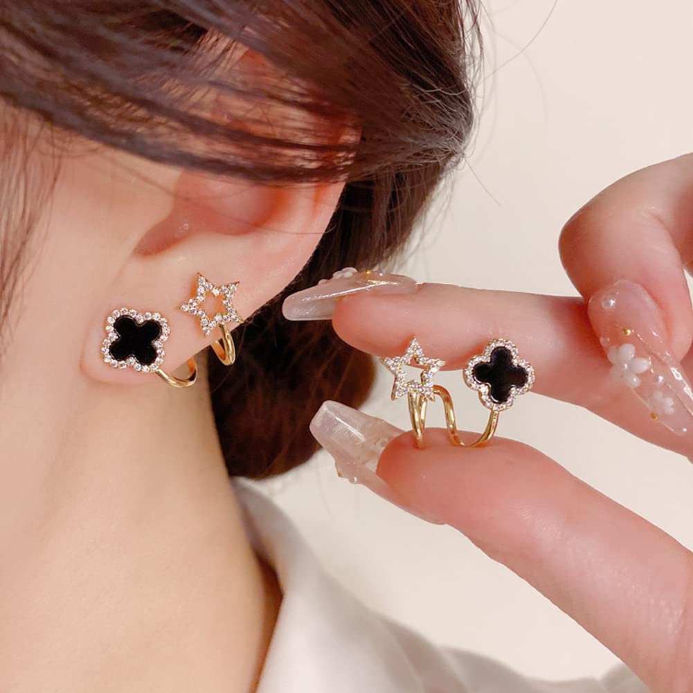 Shining Diva Fashion Gold Plated Crystal Stud Earrings for Women & Girls - Elegant Jewelry for Parties, Weddings & Daily Wear