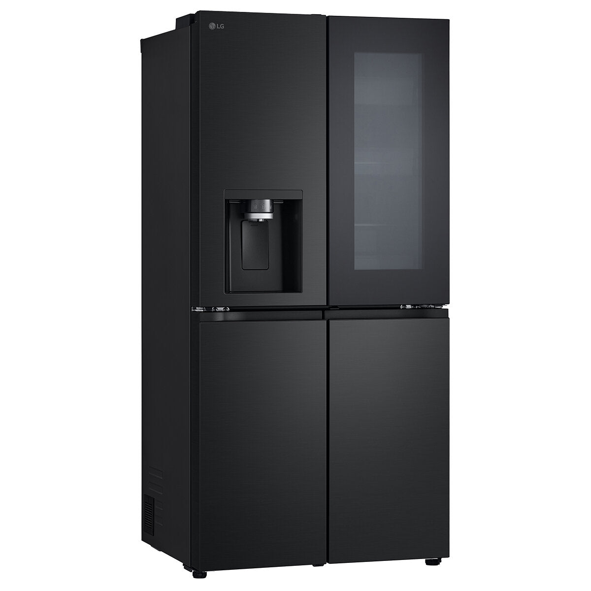 LG 508L French Door Refrigerator with InstaView Door-in-Door, Ice & Water Dispenser - Matte Black (GF-V500MBLC) - Perfect for Modern Kitchens & Large Family Storage