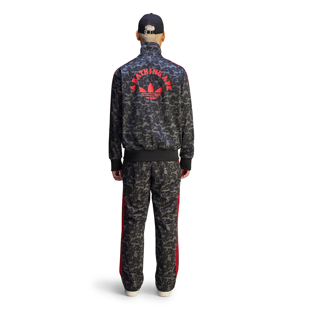 BAPE Firebird Track Pants for Men - Black Camo Joggers with Signature Shark Design | Perfect for Streetwear, Gym & Casual Outfits